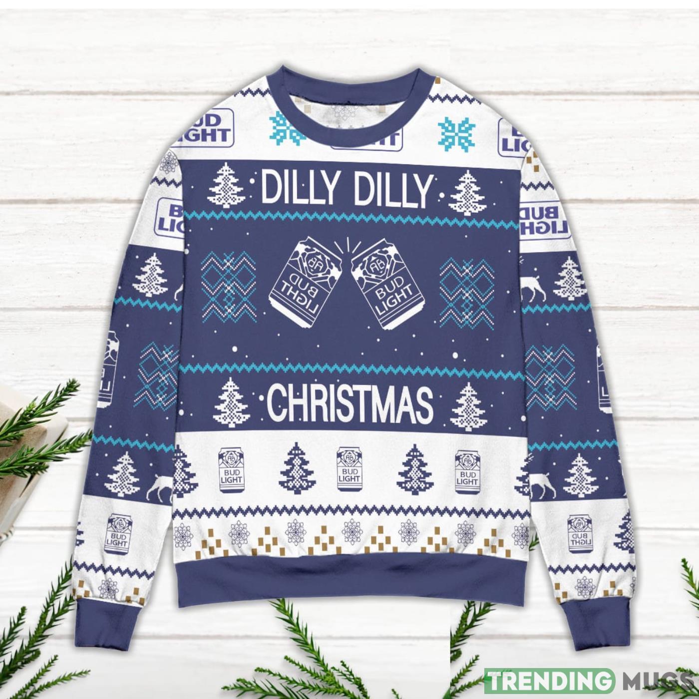 Bud Light Dilly Dilly Christmas Ugly Christmas Sweater Sweater Bud Light Dilly Dilly Christmas Ugly Christmas Sweater Sweater
