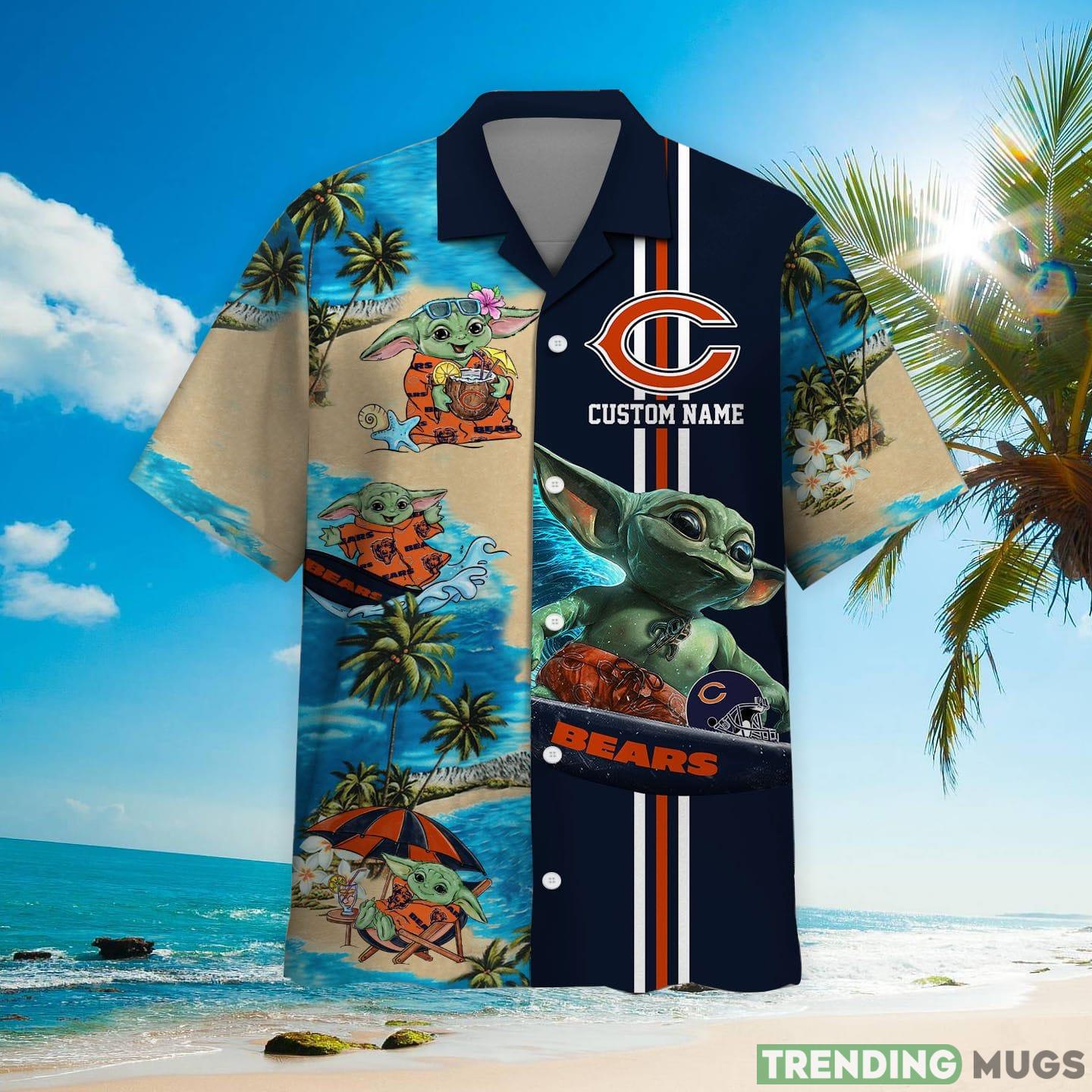 Chicago Bears Baby Yoda Custom Name Hawaiian Shirt Hawaiian Shirt Chicago Bears Baby Yoda Custom Name Hawaiian Shirt Hawaiian Shirt