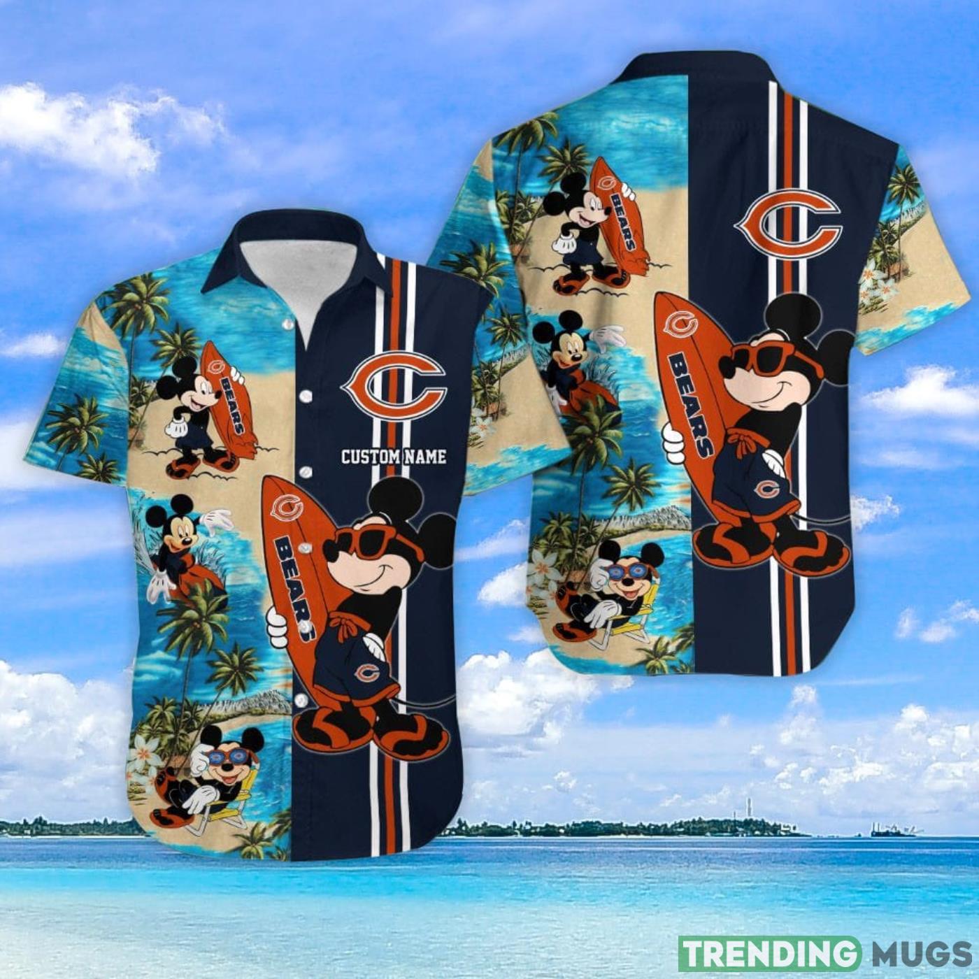 Chicago Bears Mickey Surfing Lover Custom Name Hawaiian Shirt Hawaiian Shirt Chicago Bears Mickey Surfing Lover Custom Name Hawaiian Shirt Hawaiian Shirt