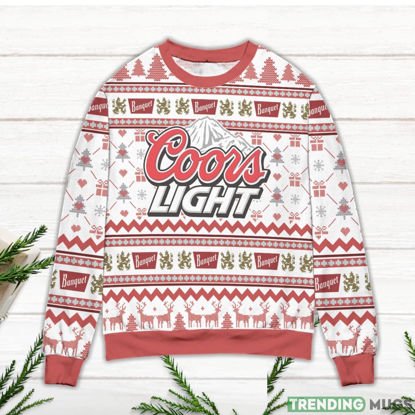 Coors Light Banquet Christmas Pattern Ugly Christmas Sweater Sweater Coors Light Banquet Christmas Pattern Ugly Christmas Sweater Sweater