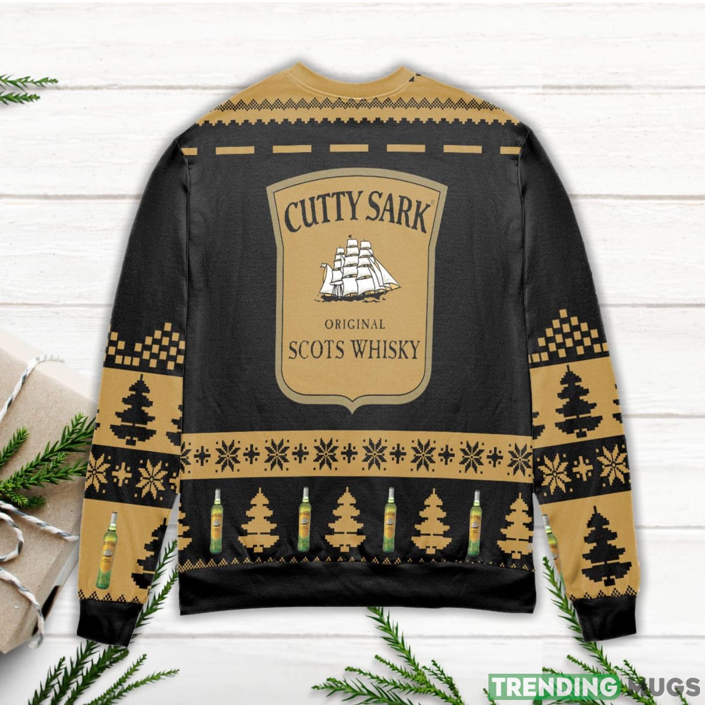 Cutty Sark Scotch Whisky Ugly Christmas Sweater Brown Sweater Cutty Sark Scotch Whisky Ugly Christmas Sweater Brown Sweater
