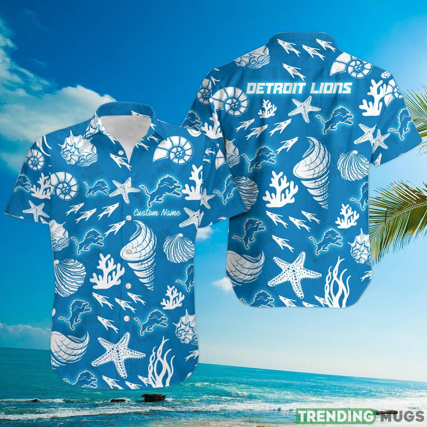 Detroit Lions Custom Name Hawaiian Shirt Hawaiian Shirt Detroit Lions Custom Name Hawaiian Shirt Hawaiian Shirt