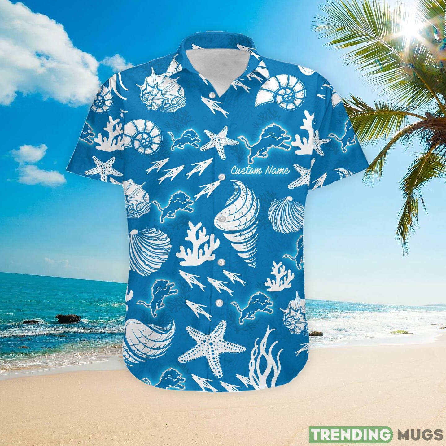 Detroit Lions Custom Name Hawaiian Shirt Hawaiian Shirt Detroit Lions Custom Name Hawaiian Shirt Hawaiian Shirt