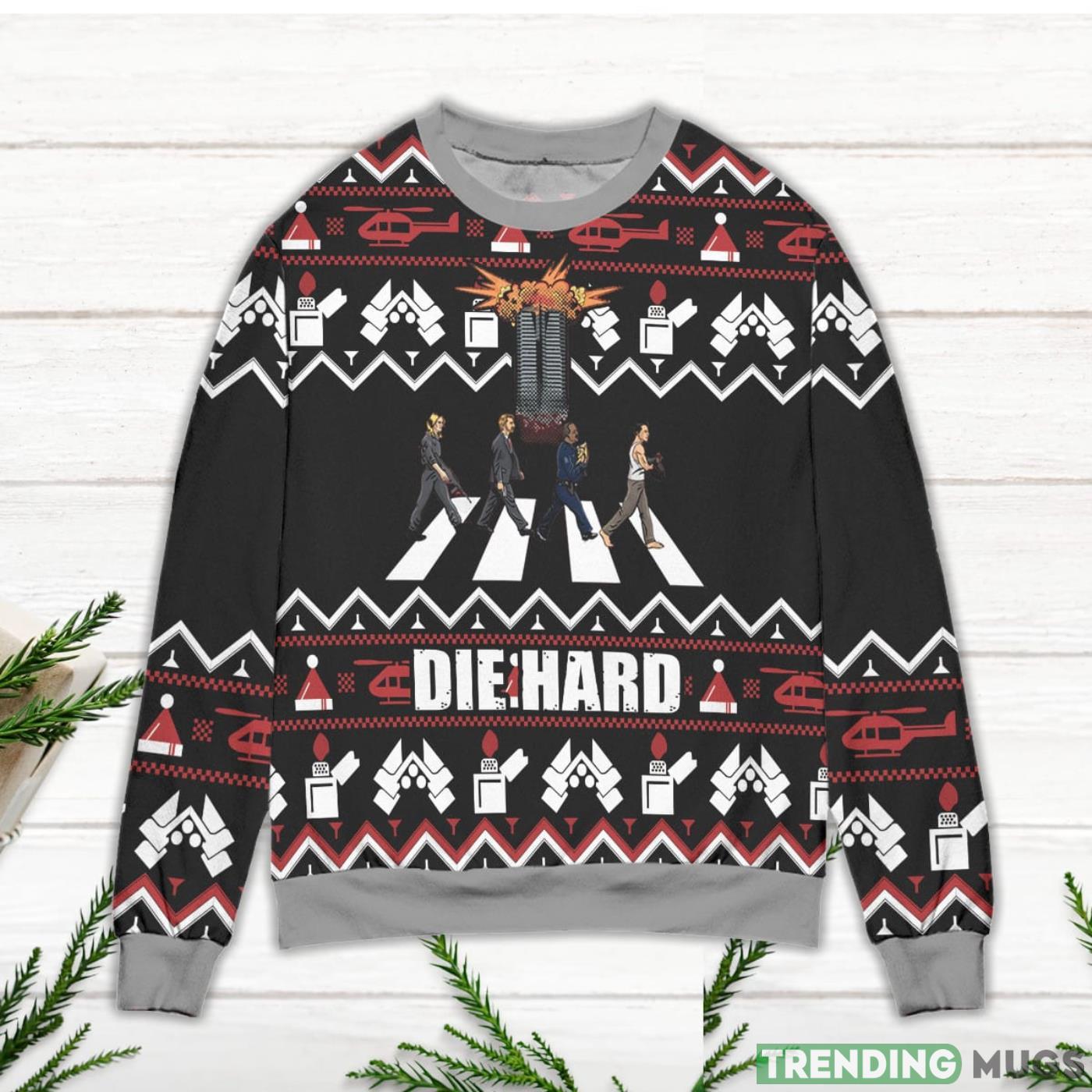 Die Hard The Beatles Cosplay Ugly Christmas Sweater Sweater Die Hard The Beatles Cosplay Ugly Christmas Sweater Sweater