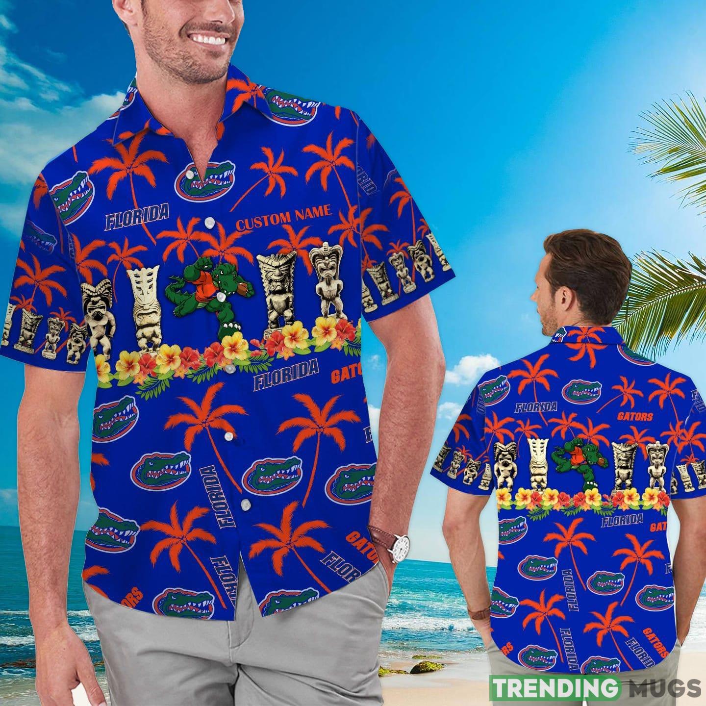 Florida Gators Custom Name Hawaiian Shirt For Fans Product Photo 1 Florida Gators Custom Name Hawaiian Shirt For Fans Product Photo 1