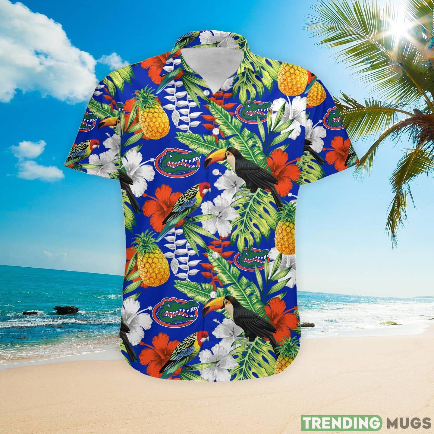 Florida Gators Custom Name Parrot Floral Tropical Hawaiian Shirt Hawaiian Shirt Florida Gators Custom Name Parrot Floral Tropical Hawaiian Shirt Hawaiian Shirt