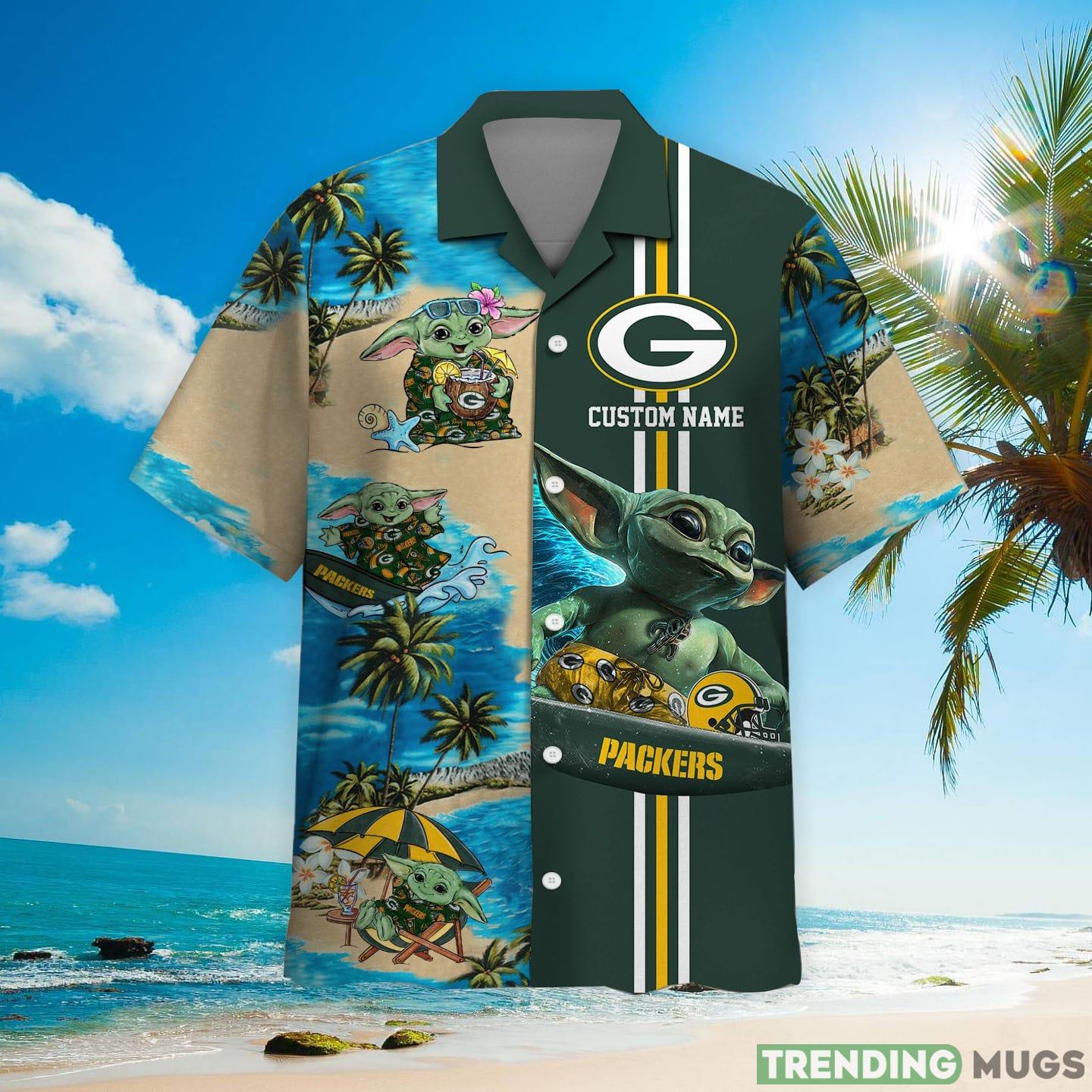 Green Bay Packers Baby Yoda Custom Name Hawaiian Shirt Hawaiian Shirt Green Bay Packers Baby Yoda Custom Name Hawaiian Shirt Hawaiian Shirt