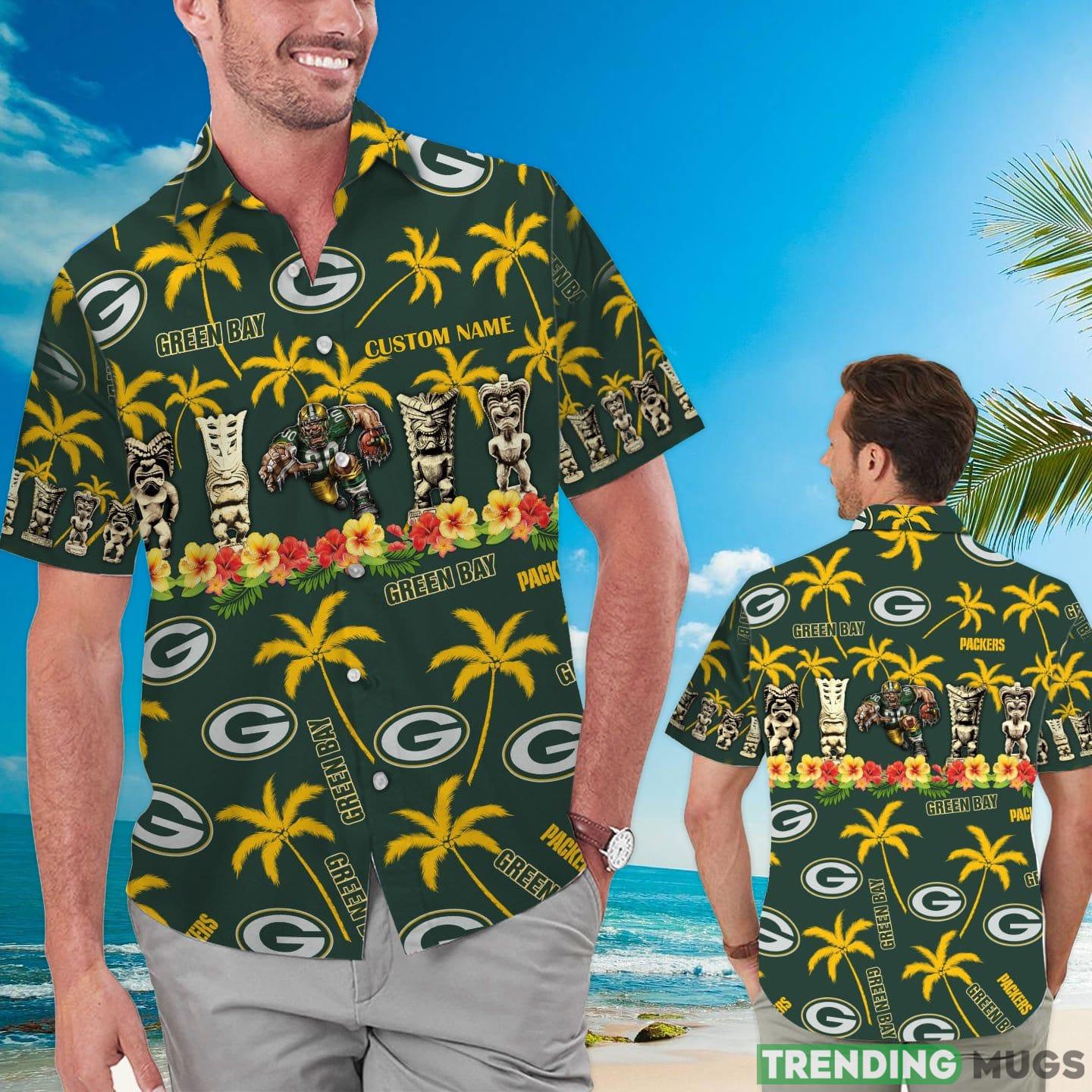 Green Bay Packers Custom Name Hawaiian Shirt Product Photo 1 Green Bay Packers Custom Name Hawaiian Shirt Product Photo 1