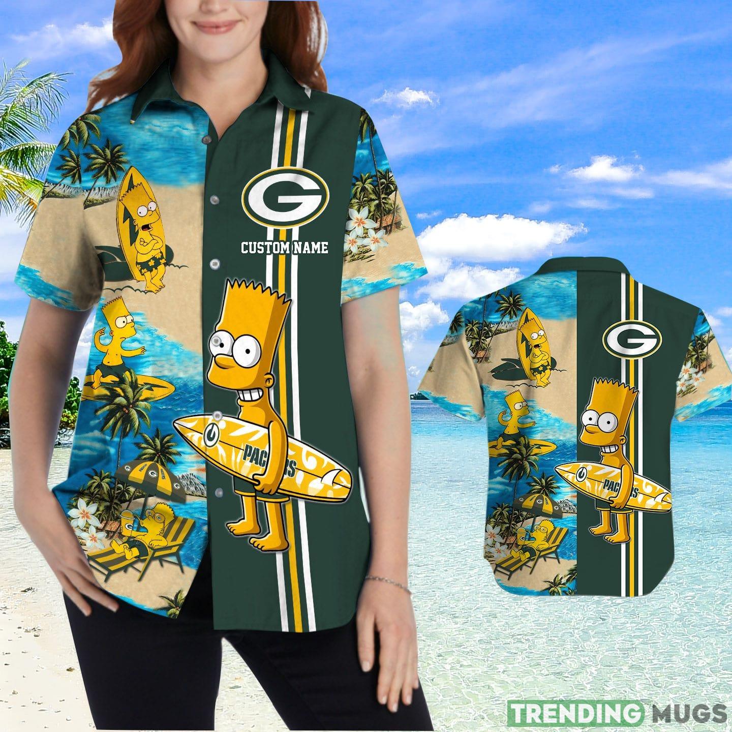 Green Bay Packers Simpsons Custom Name Hawaiian Shirt Hawaiian Shirt Green Bay Packers Simpsons Custom Name Hawaiian Shirt Hawaiian Shirt