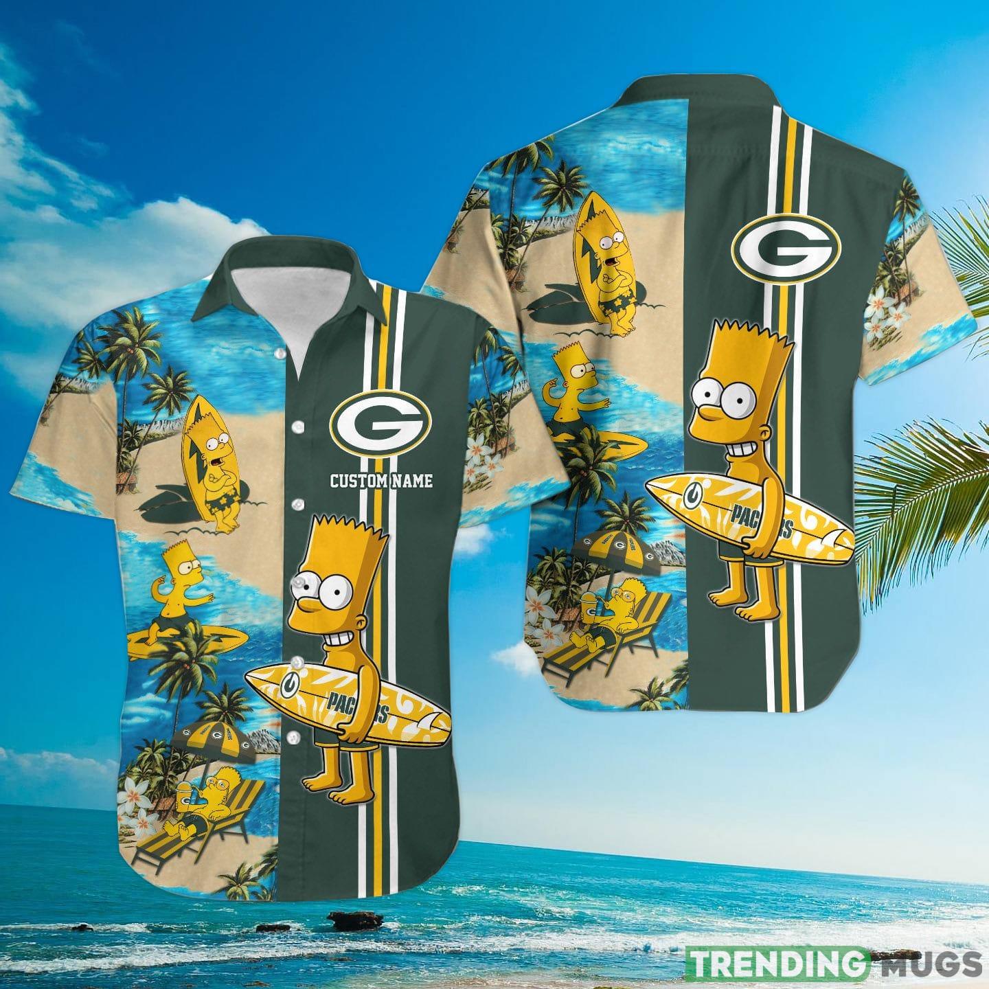 Green Bay Packers Simpsons Custom Name Hawaiian Shirt Hawaiian Shirt Green Bay Packers Simpsons Custom Name Hawaiian Shirt Hawaiian Shirt