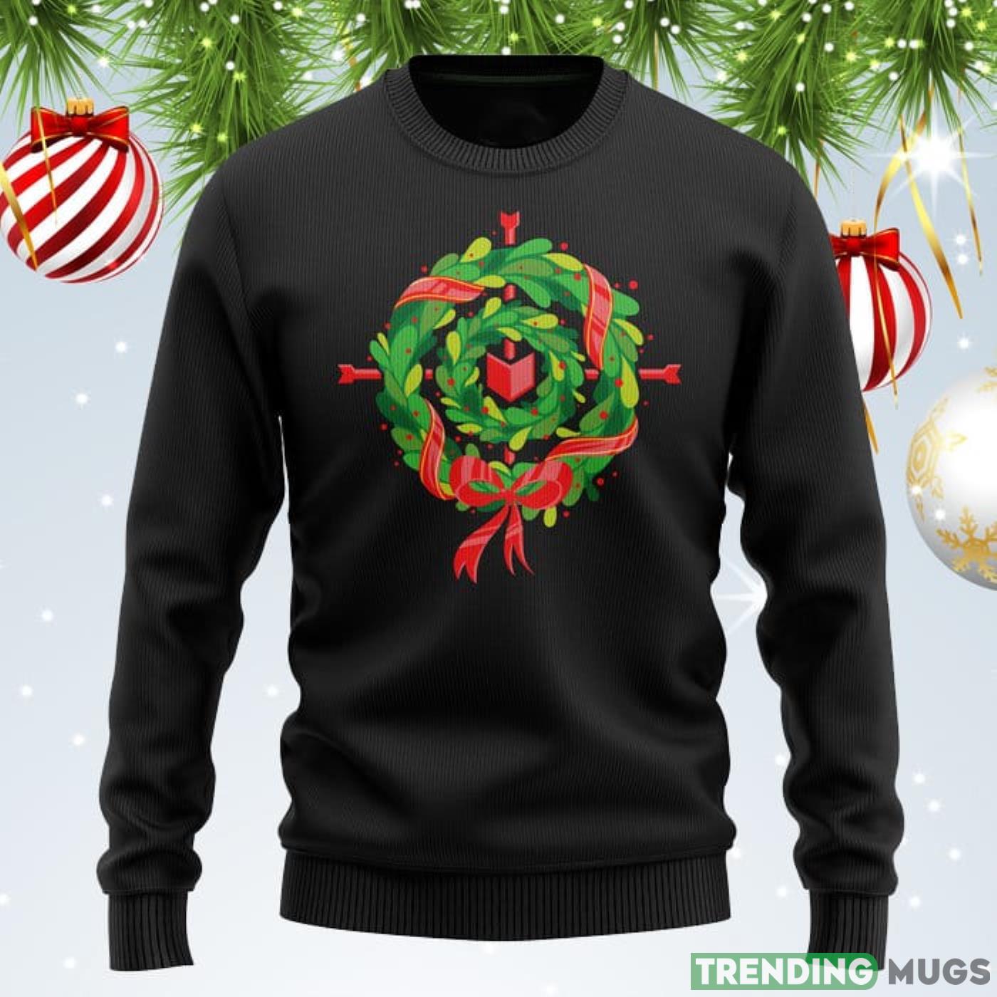 Hawkeye Wreath Marvel Sweater Product Photo 1 Hawkeye Wreath Marvel Sweater Product Photo 1