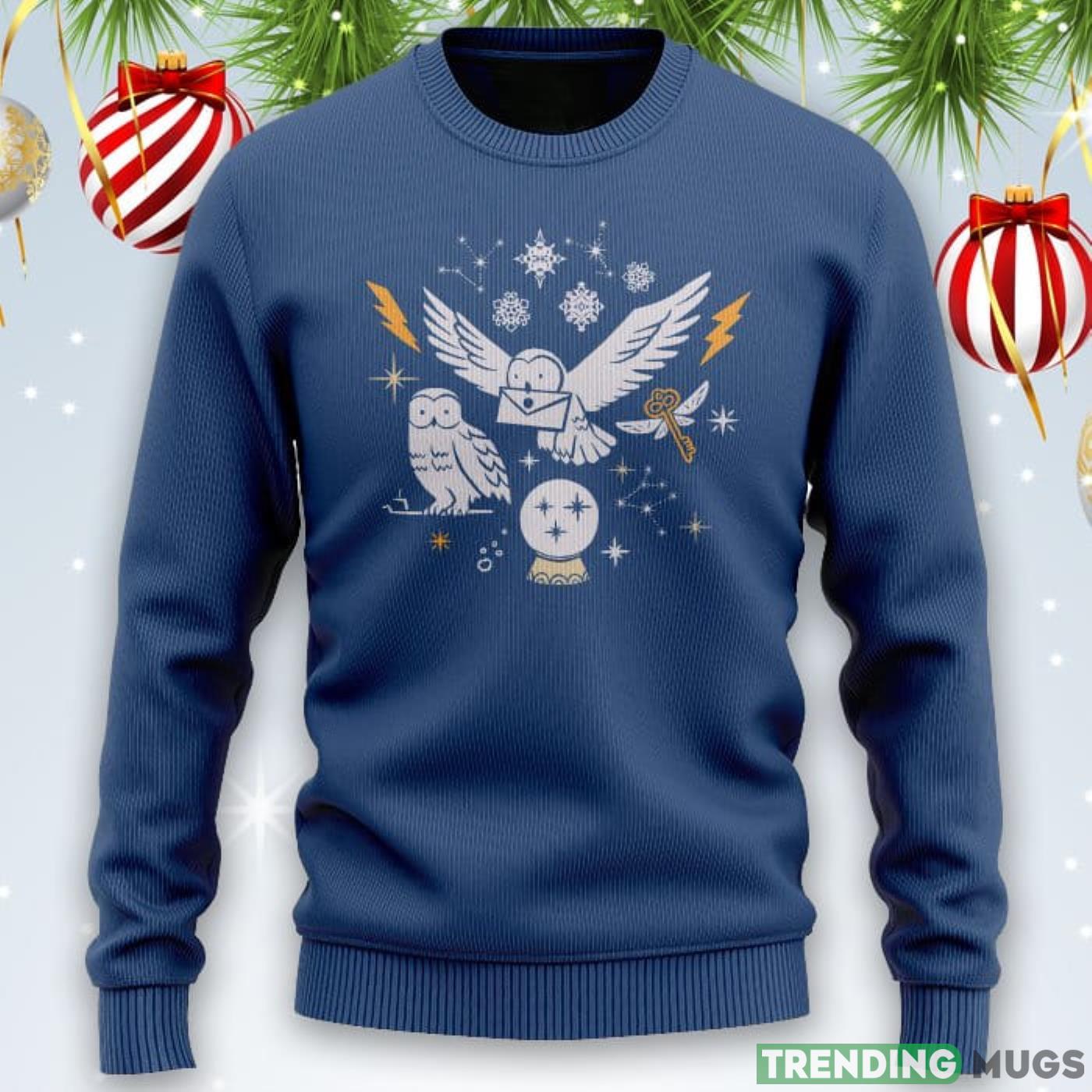 Holiday Owl Messenger Harry Potter Sweater Product Photo 1 Holiday Owl Messenger Harry Potter Sweater Product Photo 1
