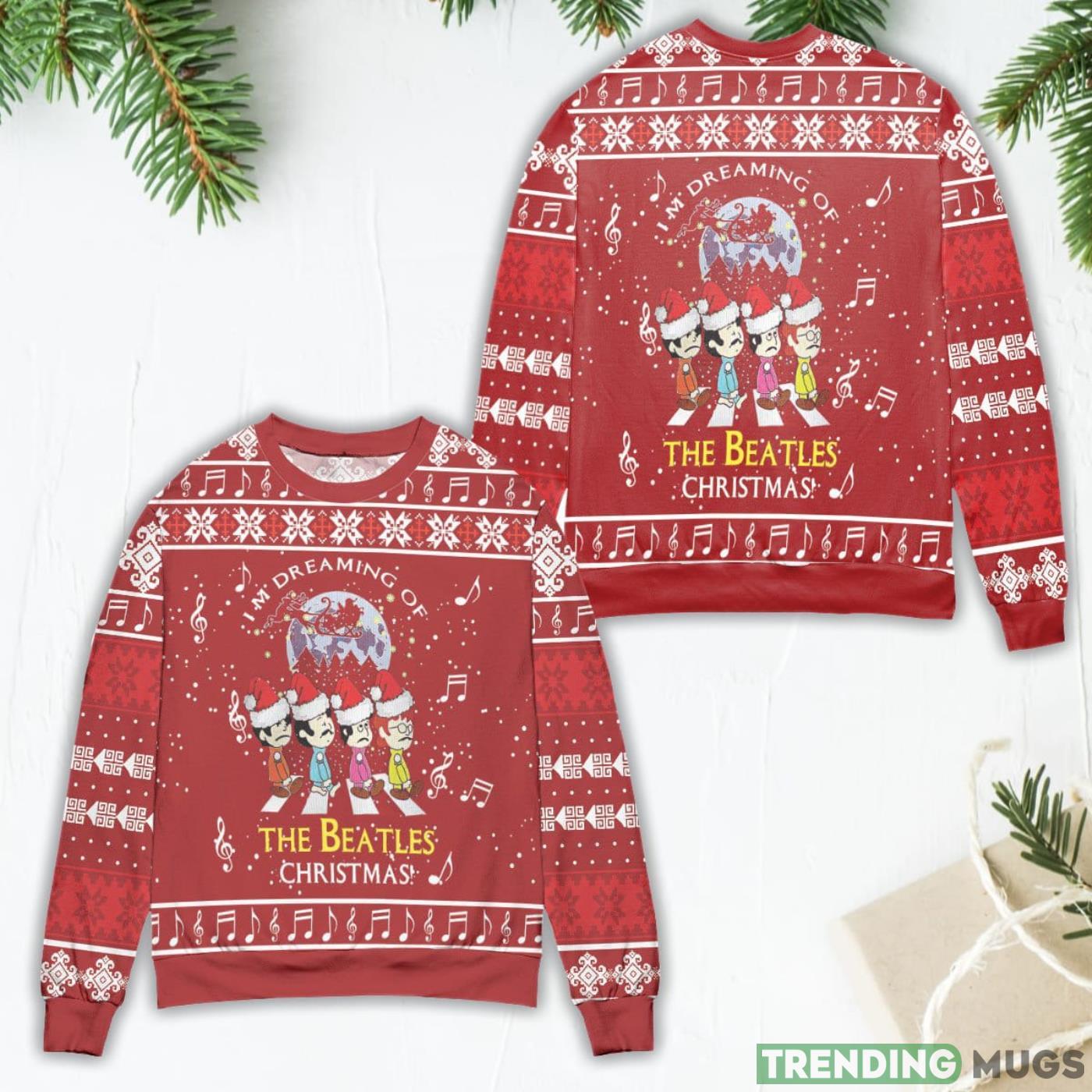 I'm Dreaming Of The Beatles Christmas Ugly Christmas Sweater Sweater I'm Dreaming Of The Beatles Christmas Ugly Christmas Sweater Product Photo 1