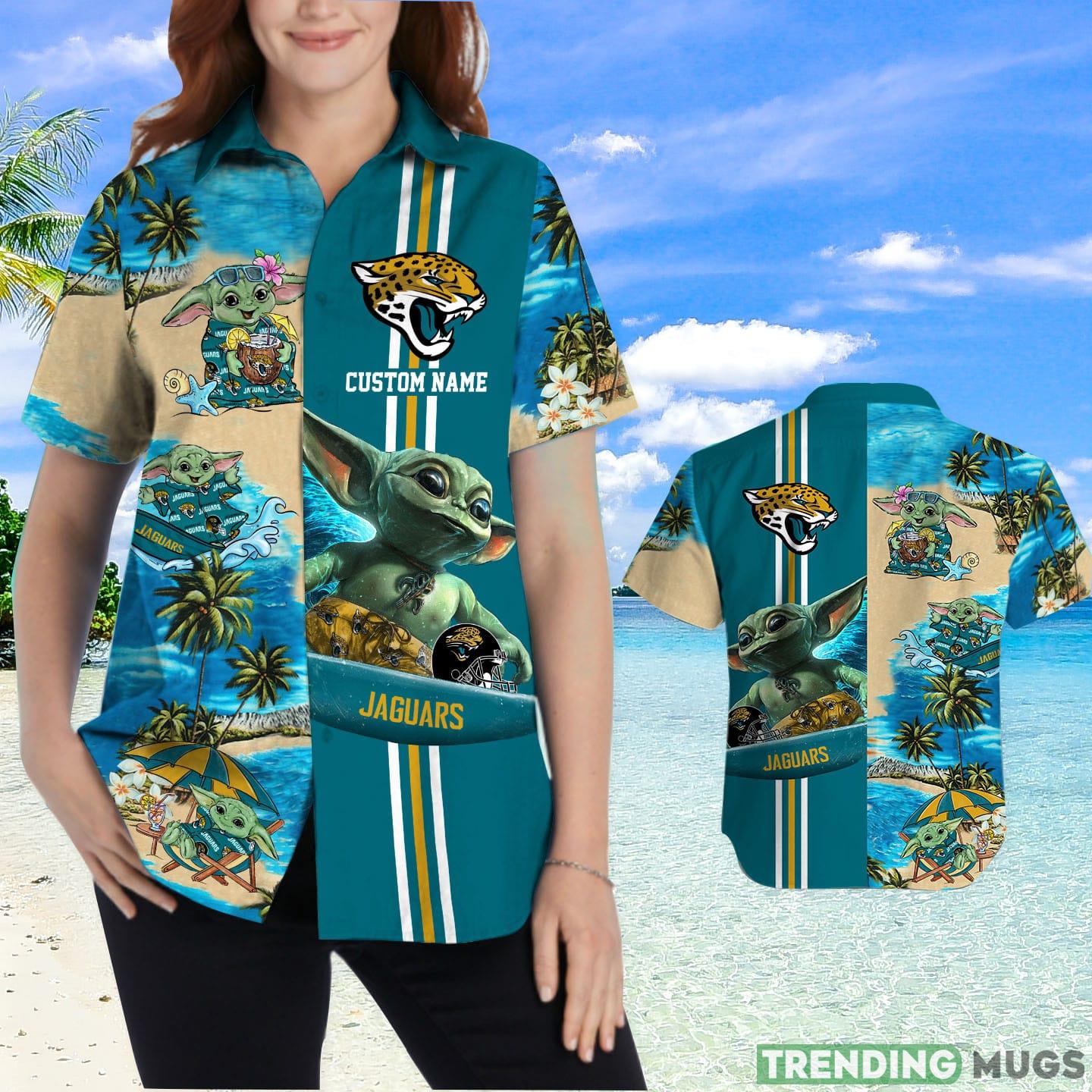 Jacksonville Jaguars Baby Yoda Custom Name Hawaiian Shirt Hawaiian Shirt Jacksonville Jaguars Baby Yoda Custom Name Hawaiian Shirt Hawaiian Shirt