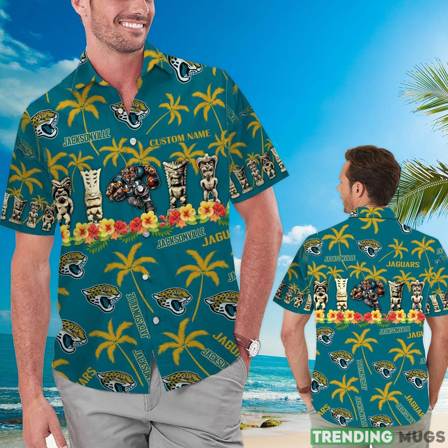 Jacksonville Jaguars Custom Name Hawaiian Shirt Product Photo 1 Jacksonville Jaguars Custom Name Hawaiian Shirt Product Photo 1