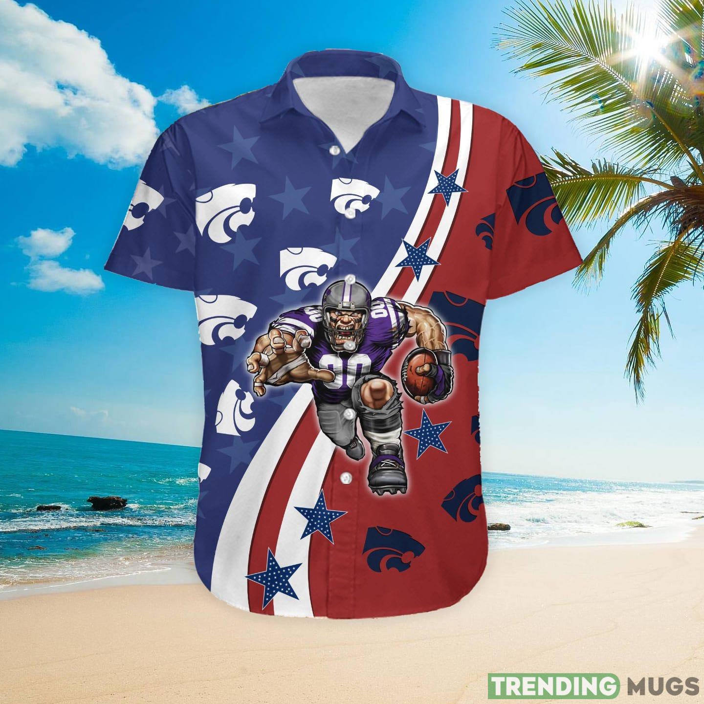 Kansas State Wildcats American Flag Custom Name Hawaiian Shirt Hawaiian Shirt Kansas State Wildcats American Flag Custom Name Hawaiian Shirt Hawaiian Shirt