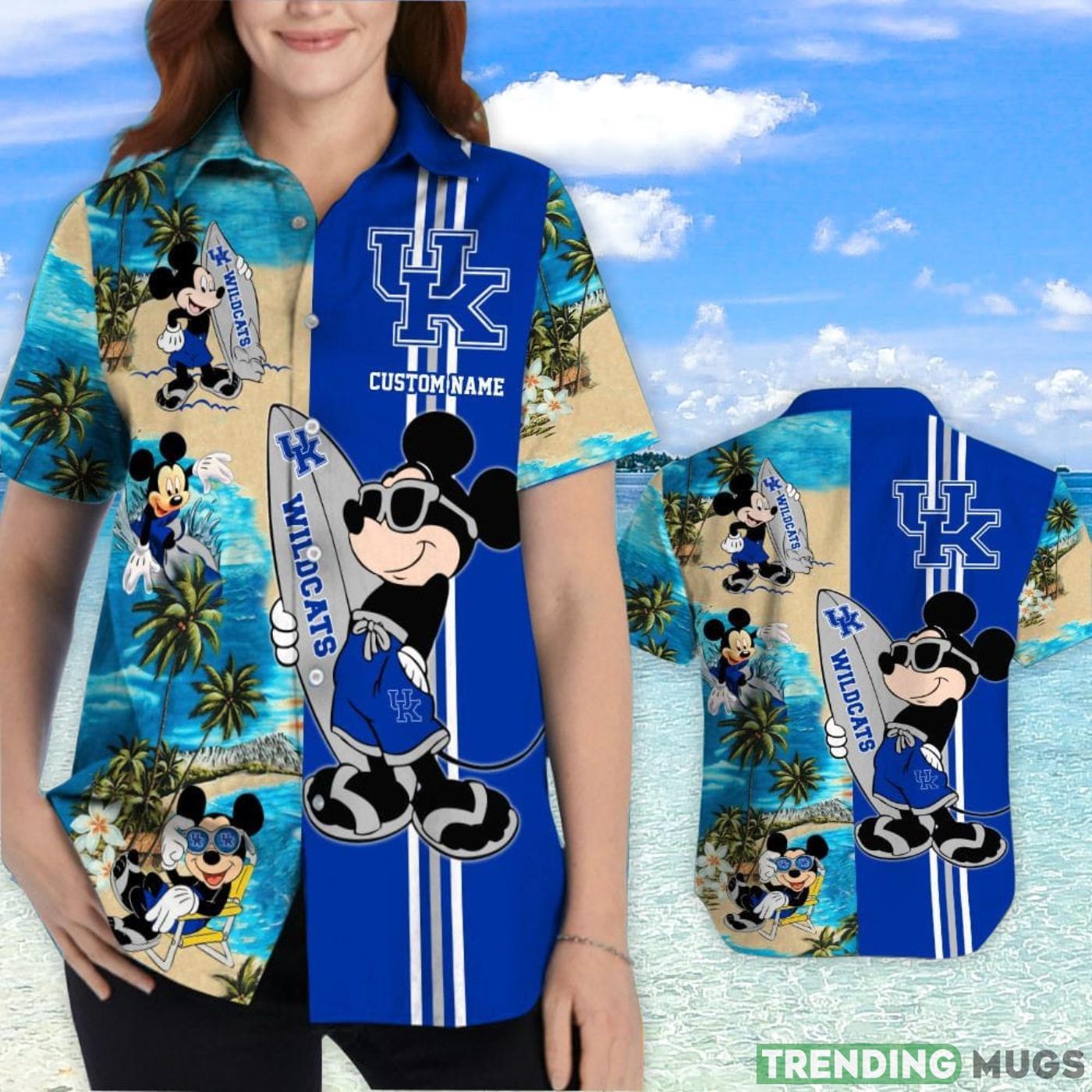 Kentucky Wildcats Mickey Surfing Lover Custom Name Hawaiian Shirt Hawaiian Shirt Kentucky Wildcats Mickey Surfing Lover Custom Name Hawaiian Shirt Hawaiian Shirt