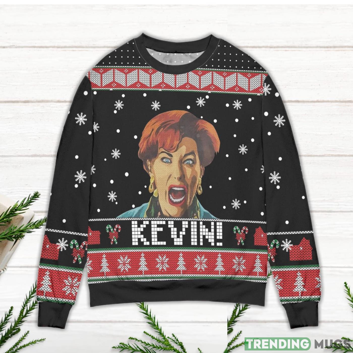 Kevin! Meme Home Alone Snowflake Christmas Pattern Ugly Christmas Sweater Sweater Kevin! Meme Home Alone Snowflake Christmas Pattern Ugly Christmas Sweater Sweater