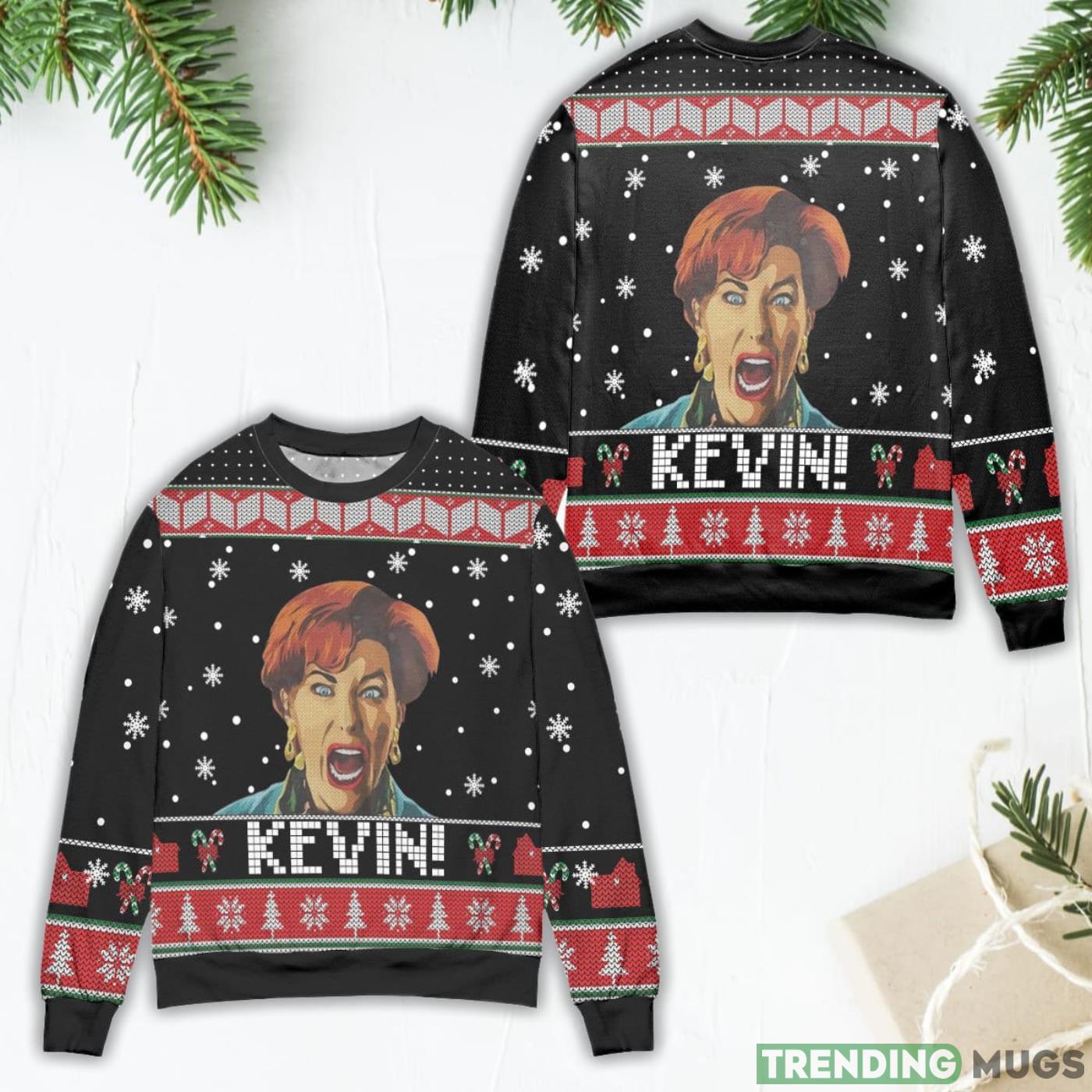 Kevin! Meme Home Alone Snowflake Christmas Pattern Ugly Christmas Sweater Product Photo 1 Kevin! Meme Home Alone Snowflake Christmas Pattern Ugly Christmas Sweater Product Photo 1