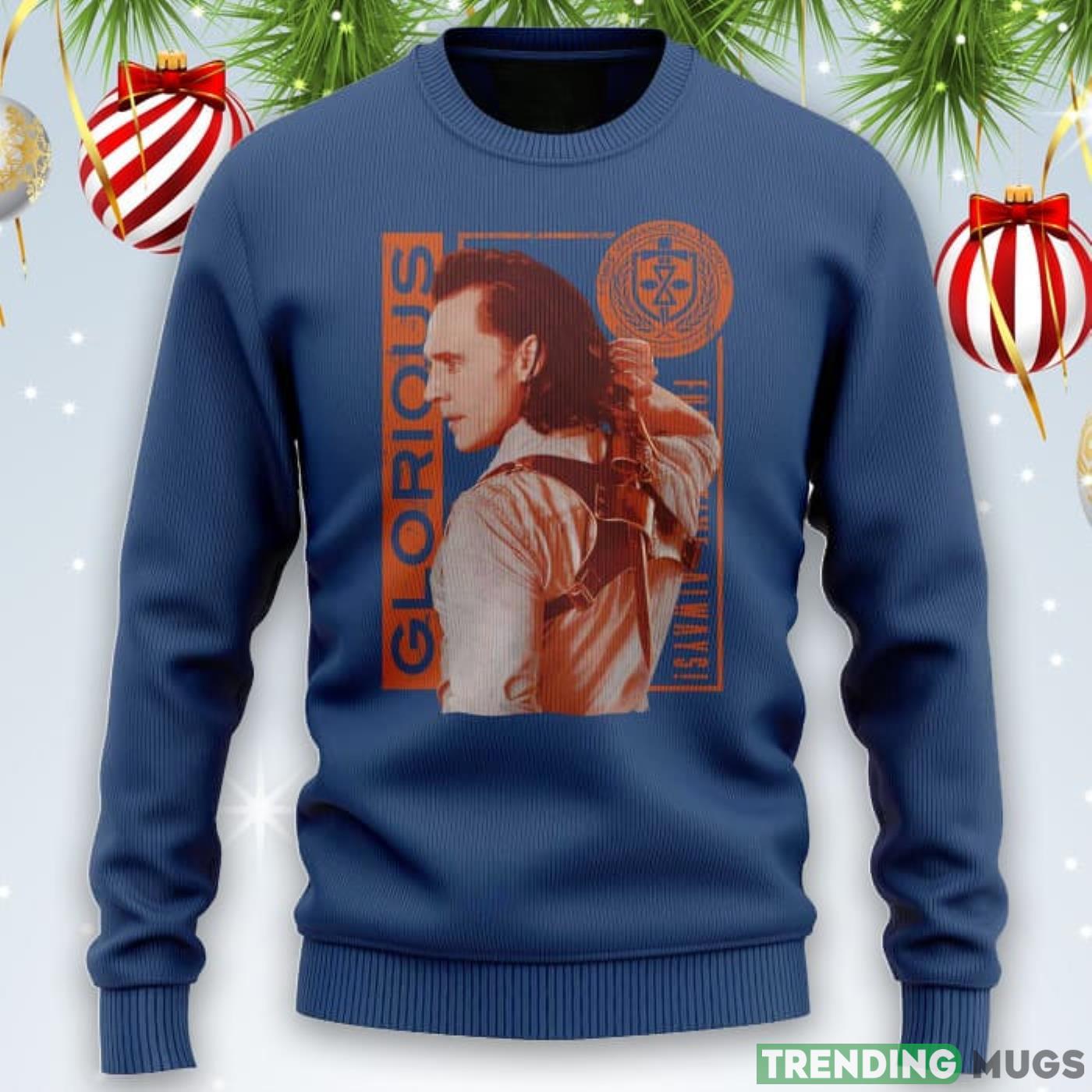 Loki Glorious Pose Marvel Sweater Product Photo 1 Loki Glorious Pose Marvel Sweater Product Photo 1