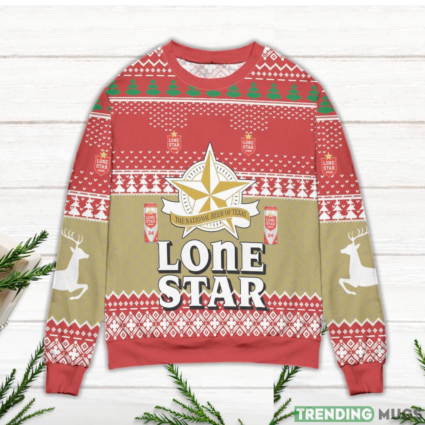 Lone Star The National Beer Of Texas Ugly Christmas Sweater Sweater Lone Star The National Beer Of Texas Ugly Christmas Sweater Sweater