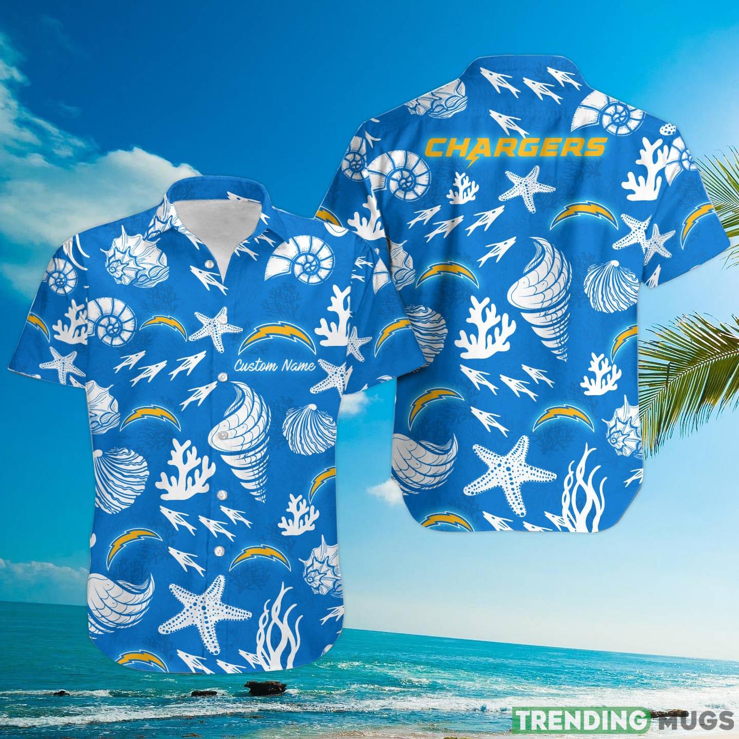 Los Angeles Chargers Custom Name Hawaiian Shirt Hawaiian Shirt Los Angeles Chargers Custom Name Hawaiian Shirt Hawaiian Shirt