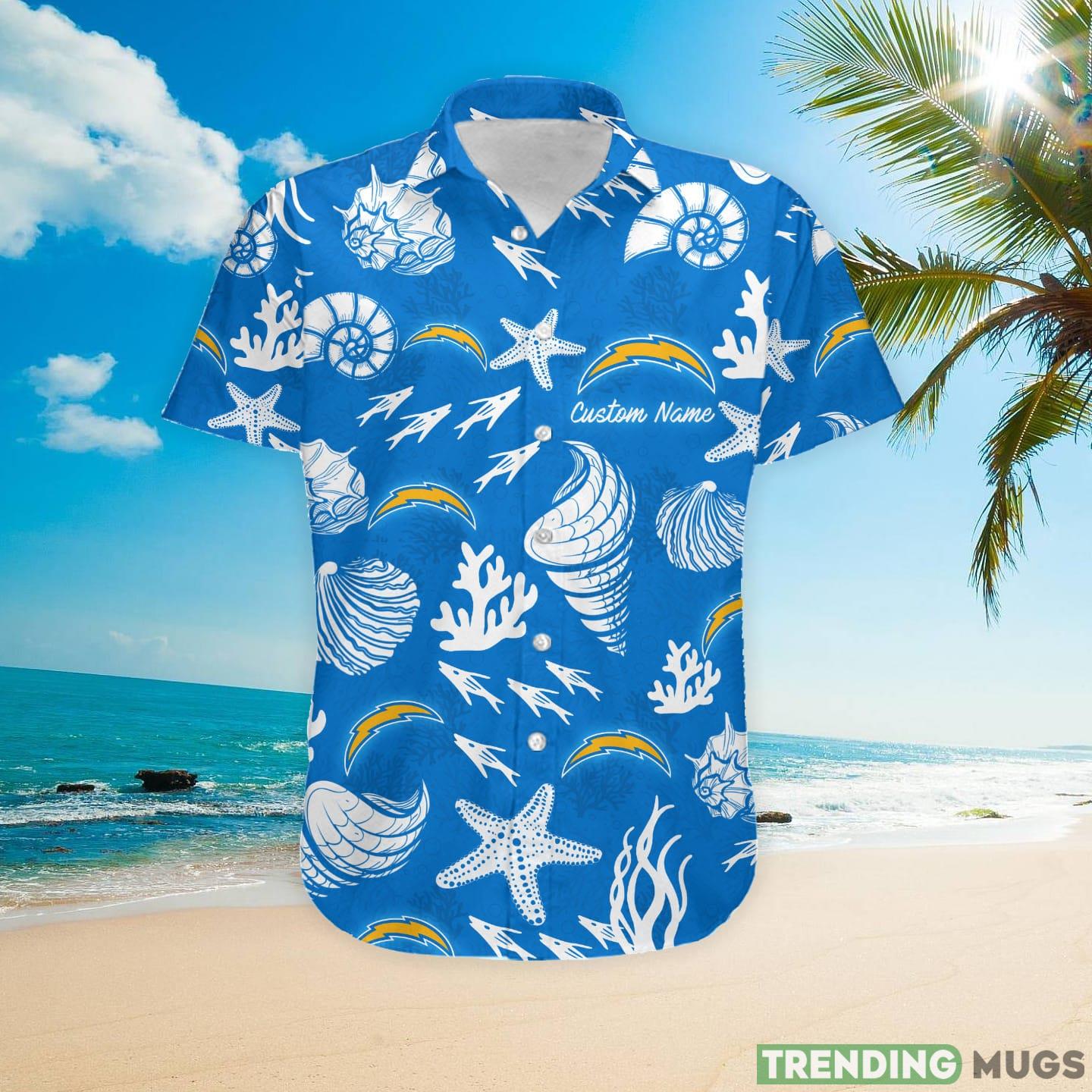 Los Angeles Chargers Custom Name Hawaiian Shirt Hawaiian Shirt Los Angeles Chargers Custom Name Hawaiian Shirt Hawaiian Shirt