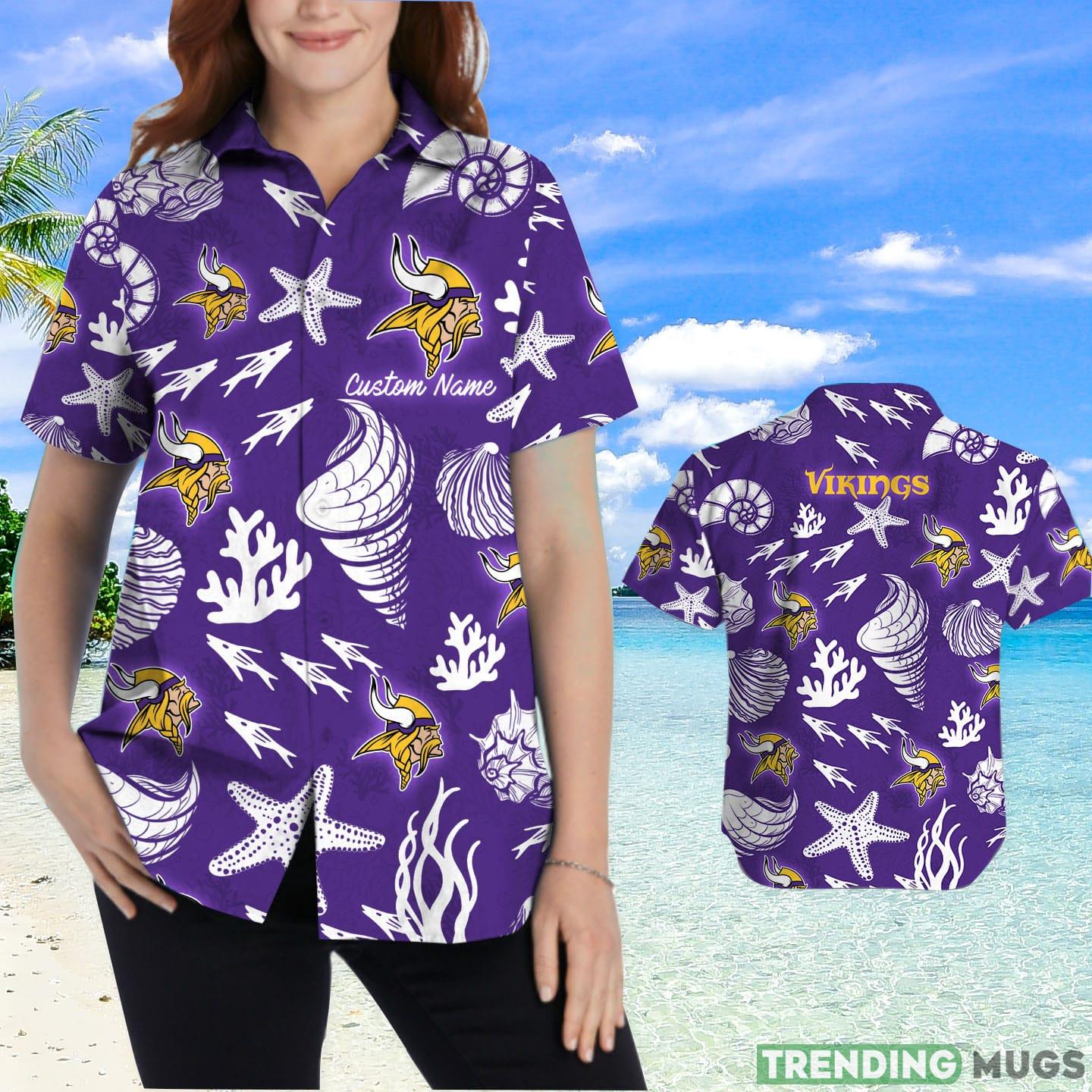Minnesota Vikings Custom Name Hawaiian Shirt Hawaiian Shirt Minnesota Vikings Custom Name Hawaiian Shirt Hawaiian Shirt