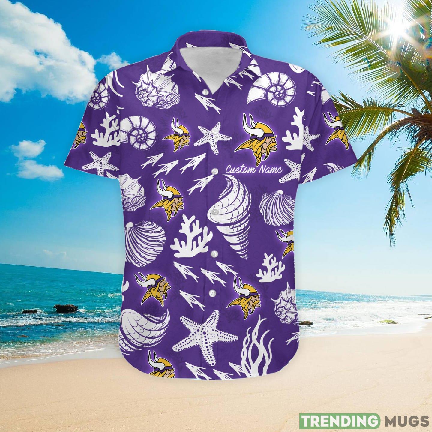 Minnesota Vikings Custom Name Hawaiian Shirt Hawaiian Shirt Minnesota Vikings Custom Name Hawaiian Shirt Hawaiian Shirt