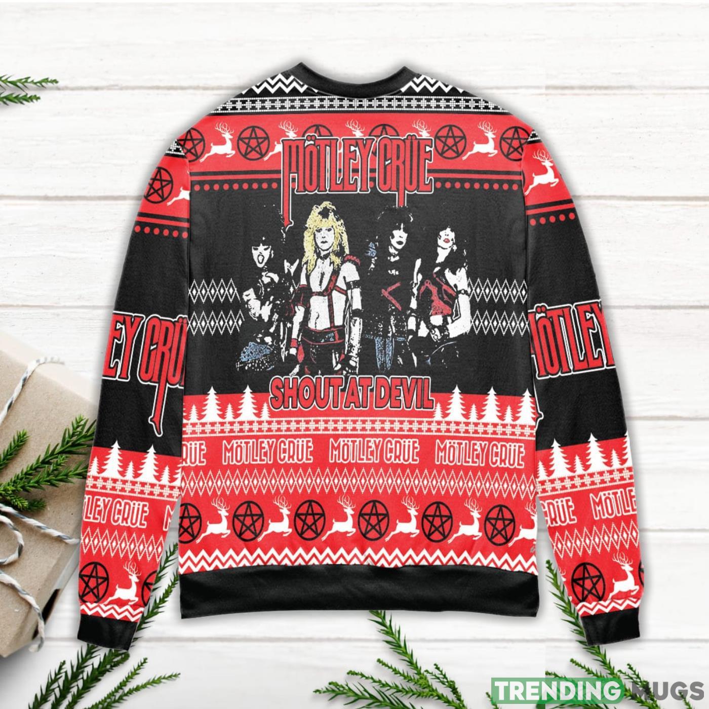 Motley Crue Band Shout At Devil Ugly Christmas Sweater Sweater Motley Crue Band Shout At Devil Ugly Christmas Sweater Sweater