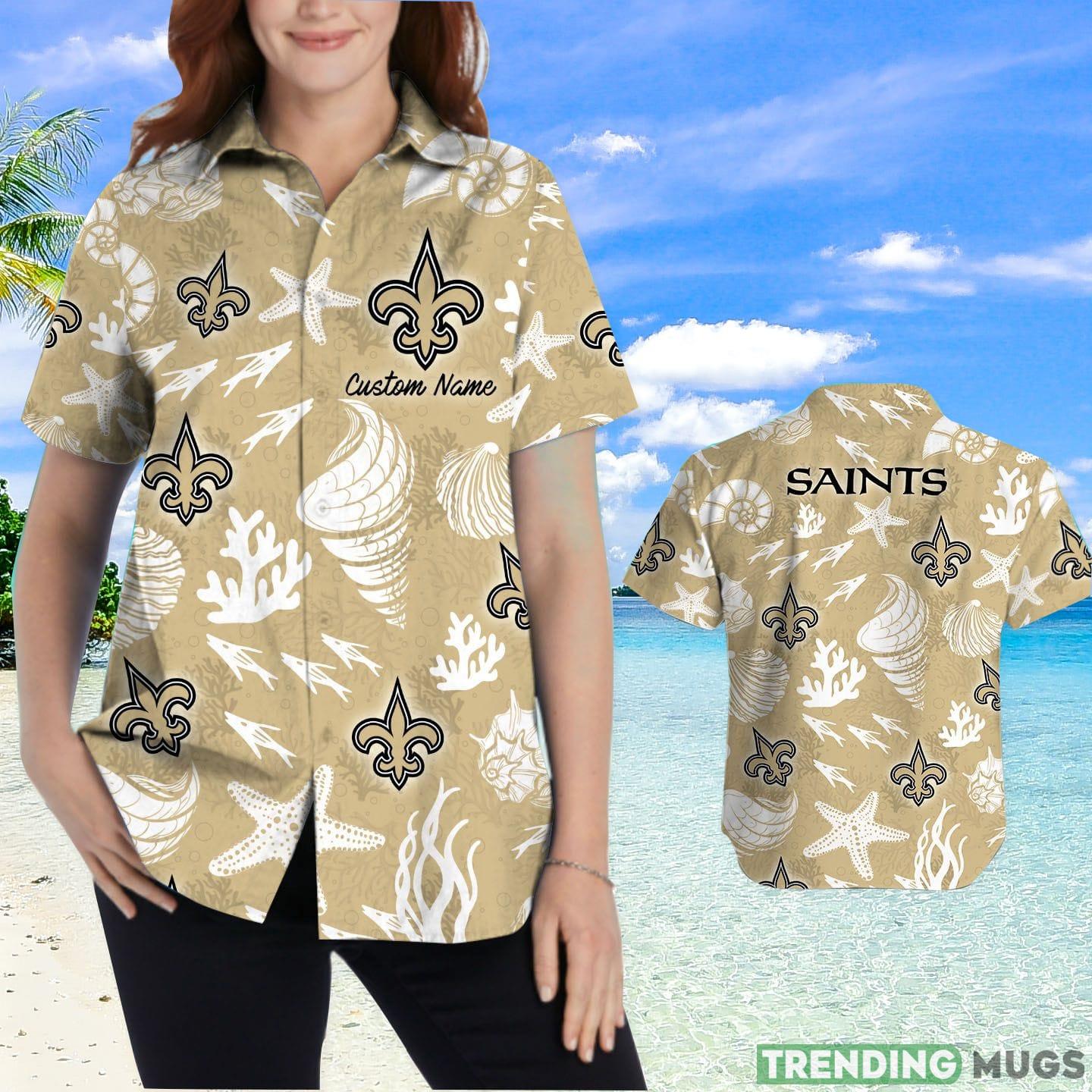 New Orleans Saints Custom Name Hawaiian Shirt Hawaiian Shirt New Orleans Saints Custom Name Hawaiian Shirt Hawaiian Shirt