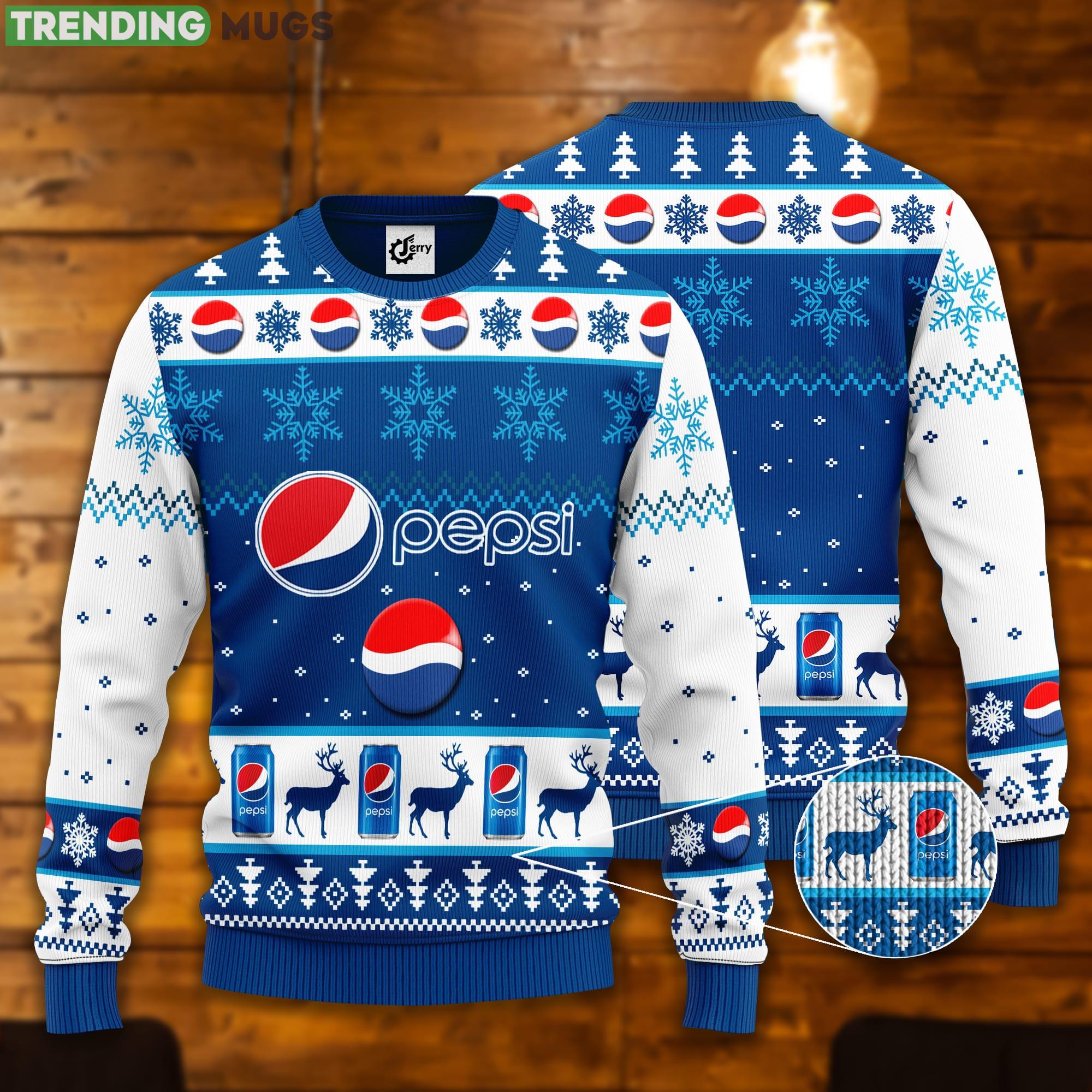 Pepsi Snowflake Pattern Ugly Christmas Sweater Product Photo 1