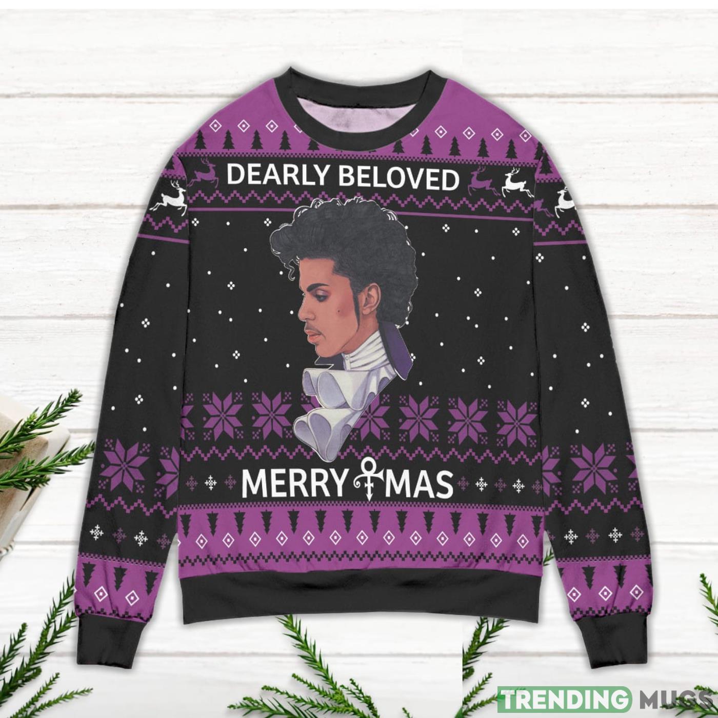 Prince Dearly Beloved Merry Christmas Ugly Christmas Sweater Purple Sweater Prince Dearly Beloved Merry Christmas Ugly Christmas Sweater Purple Sweater