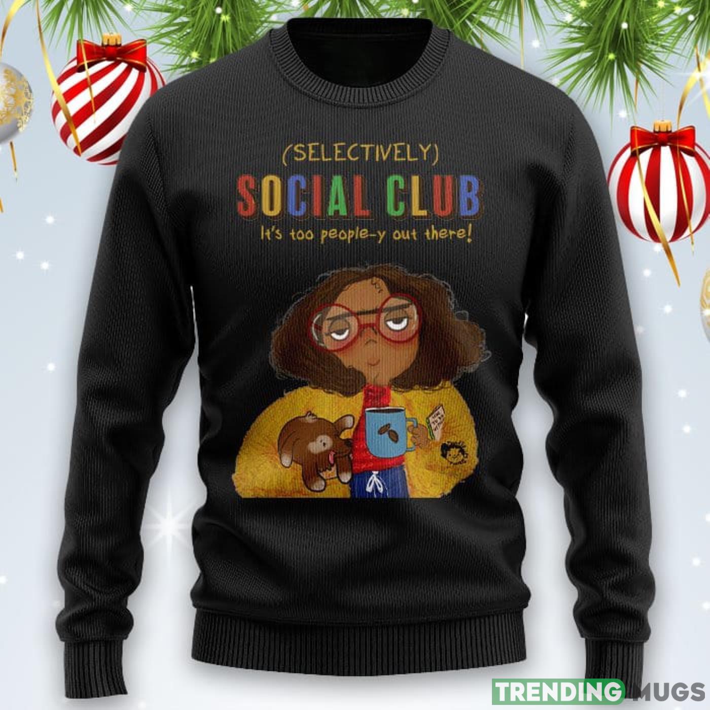 Selectively Social Club Black Sweater Product Photo 1 Selectively Social Club Black Sweater Product Photo 1