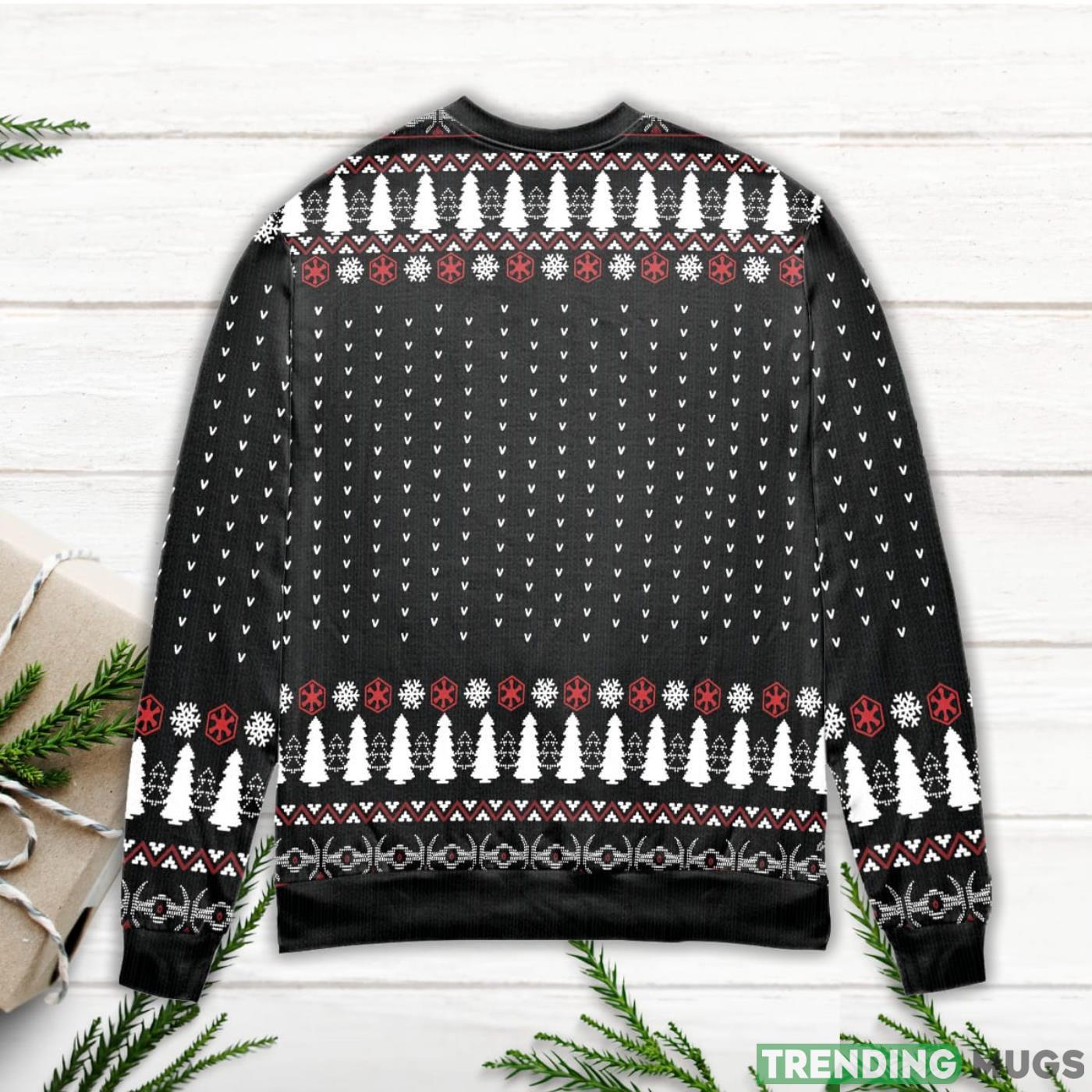 Star Wars Boba Fett & Baby Yoda This Is The Way Pine Tree Pattern Ugly Christmas Sweater Sweater Star Wars Boba Fett & Baby Yoda This Is The Way Pine Tree Pattern Ugly Christmas Sweater Sweater