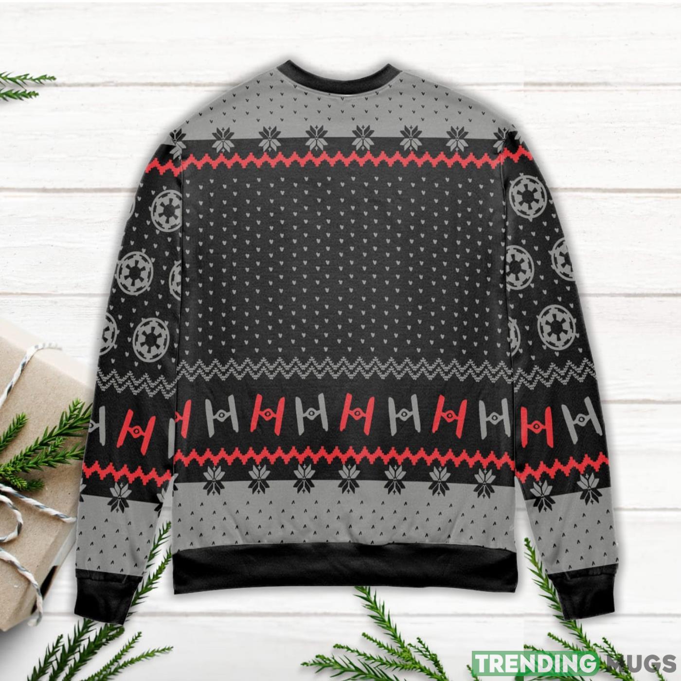 Star Wars Darth Vader Stormtrooper & Boba Fett Xmas Pattern Ugly Christmas Sweater Sweater Star Wars Darth Vader Stormtrooper & Boba Fett Xmas Pattern Ugly Christmas Sweater Sweater