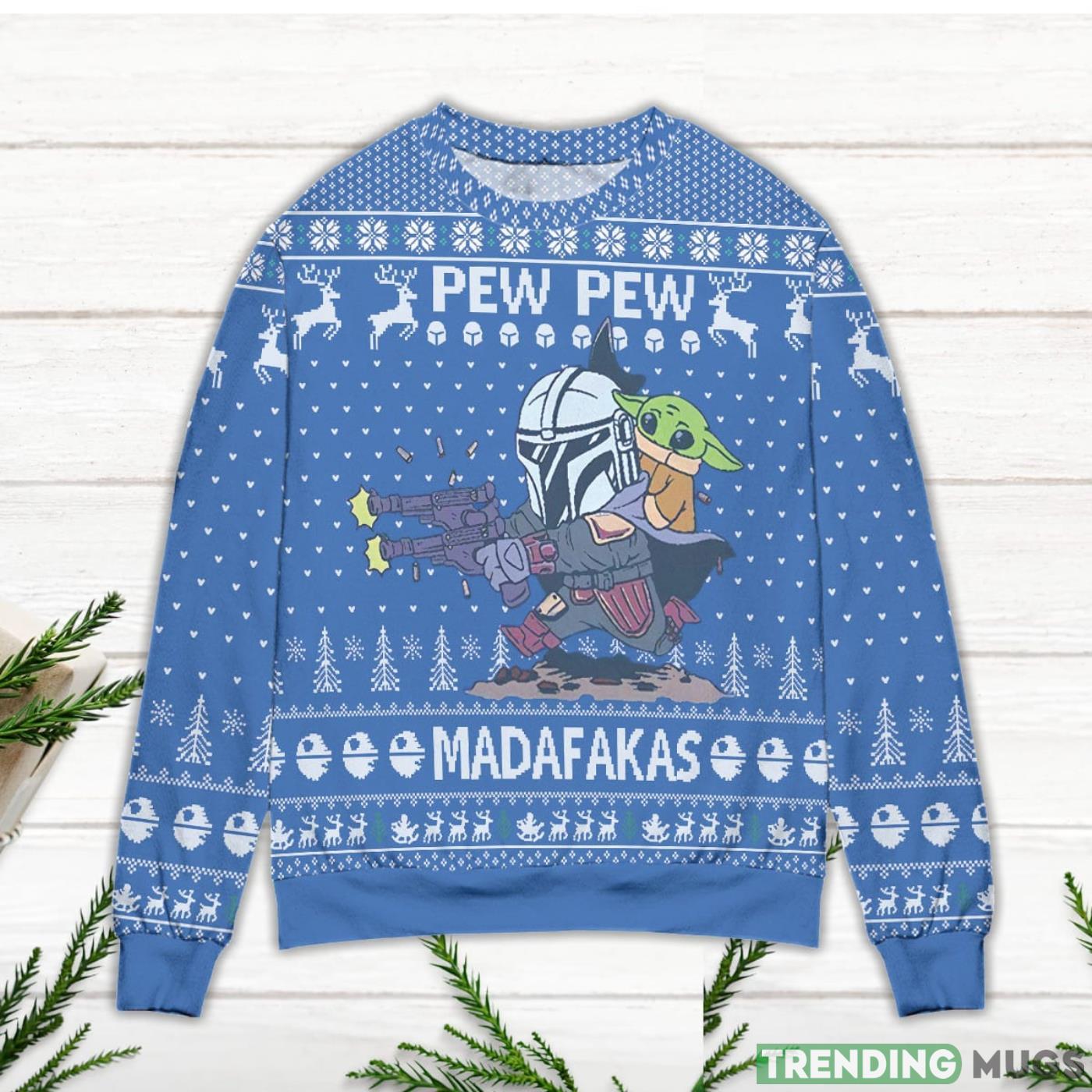 Star Wars Pew Pew Madafakas Ugly Christmas Sweater Sweater Star Wars Pew Pew Madafakas Ugly Christmas Sweater Sweater