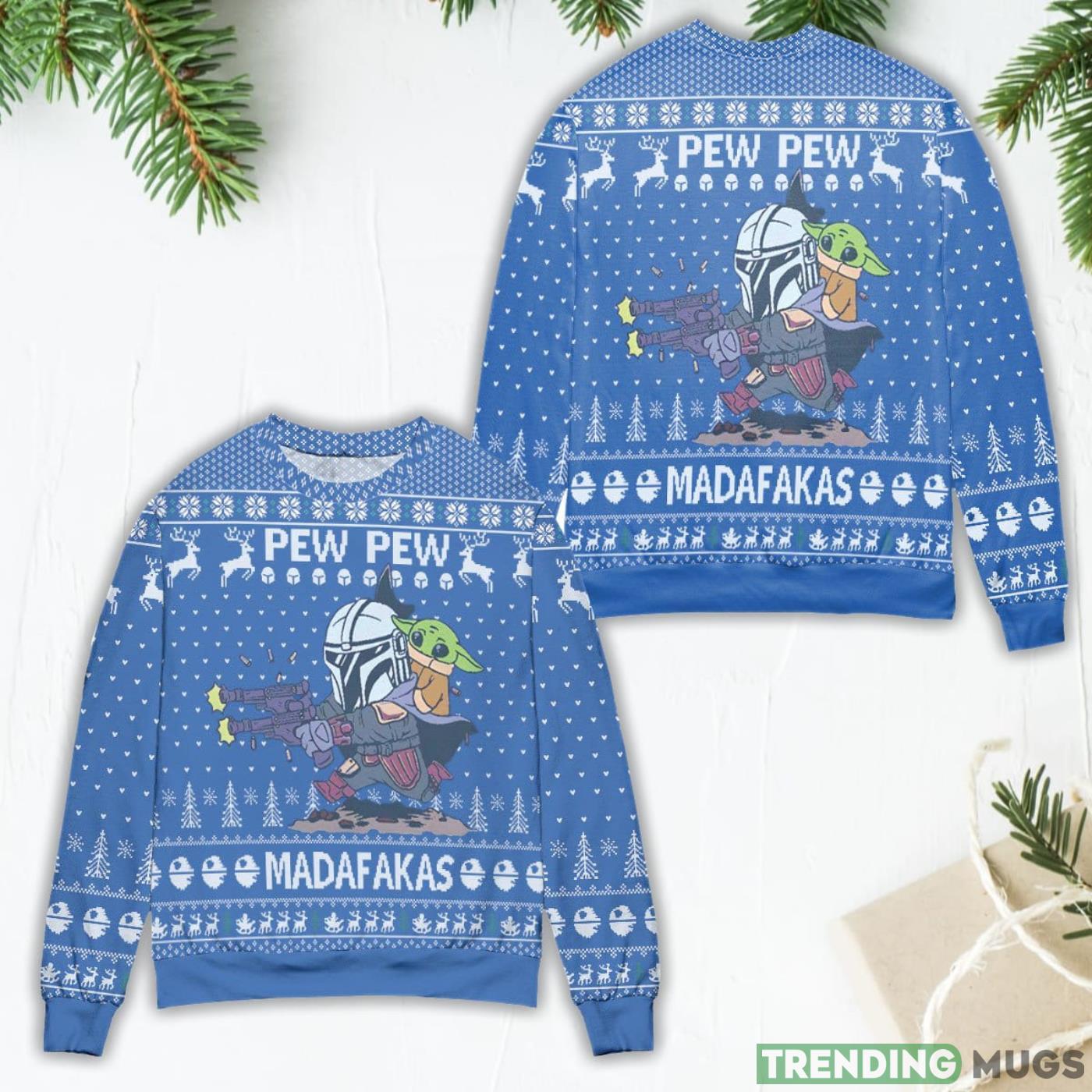 Star Wars Pew Pew Madafakas Ugly Christmas Sweater Product Photo 1 Star Wars Pew Pew Madafakas Ugly Christmas Sweater Product Photo 1