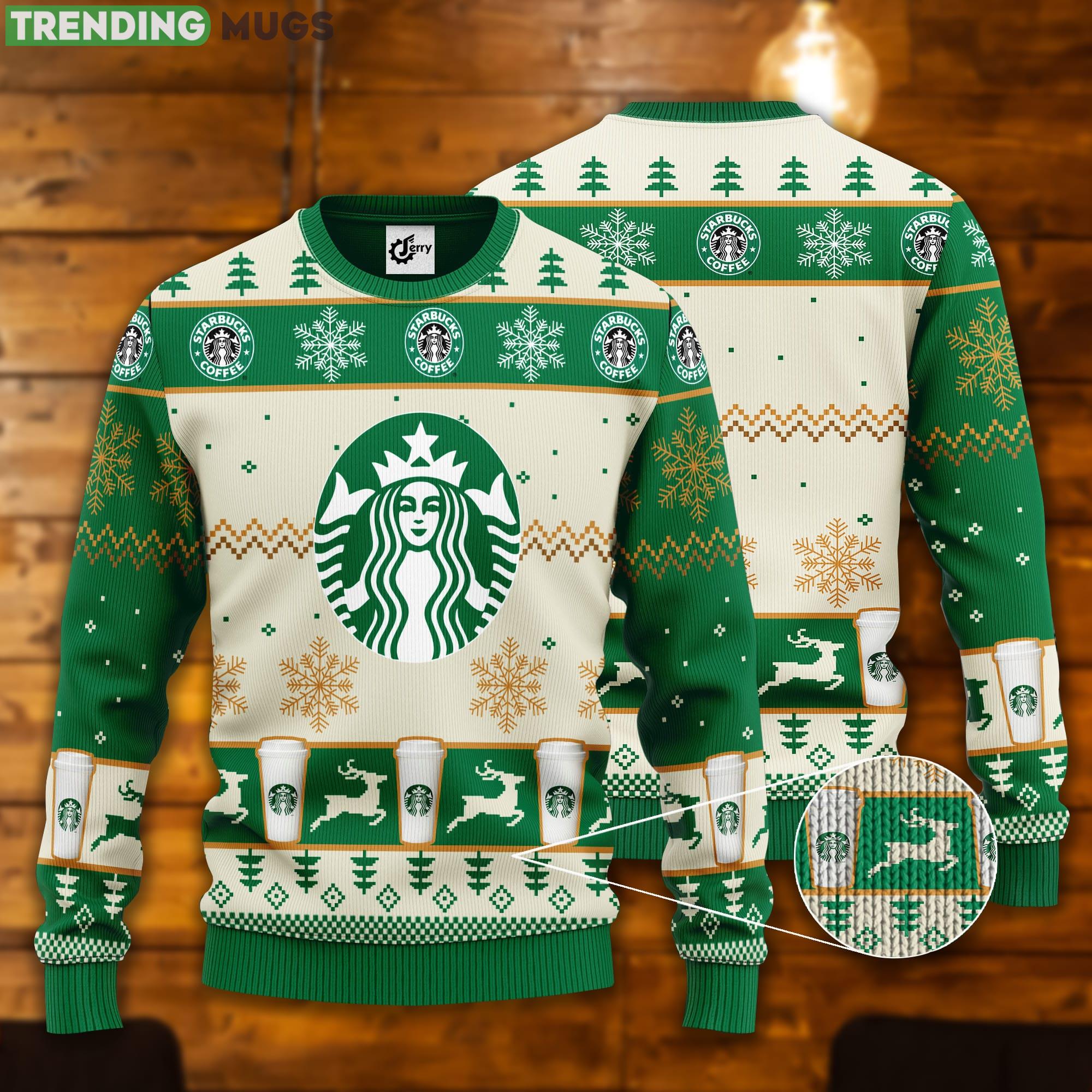 Starbucks Lover Ugly Christmas Sweater Product Photo 1 Starbucks Lover Ugly Christmas Sweater Product Photo 1