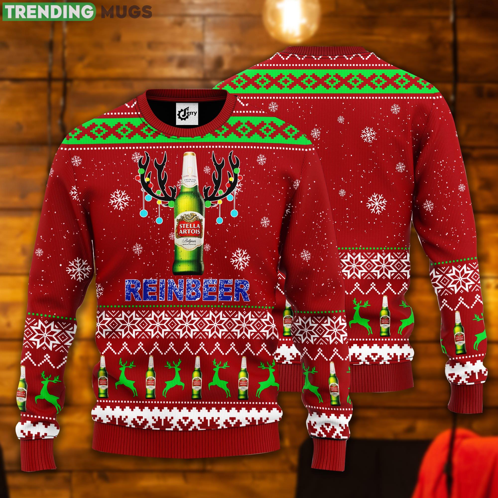 Stella Artois Reinbeer Ugly Christmas Sweater Product Photo 1 Stella Artois Reinbeer Ugly Christmas Sweater Product Photo 1