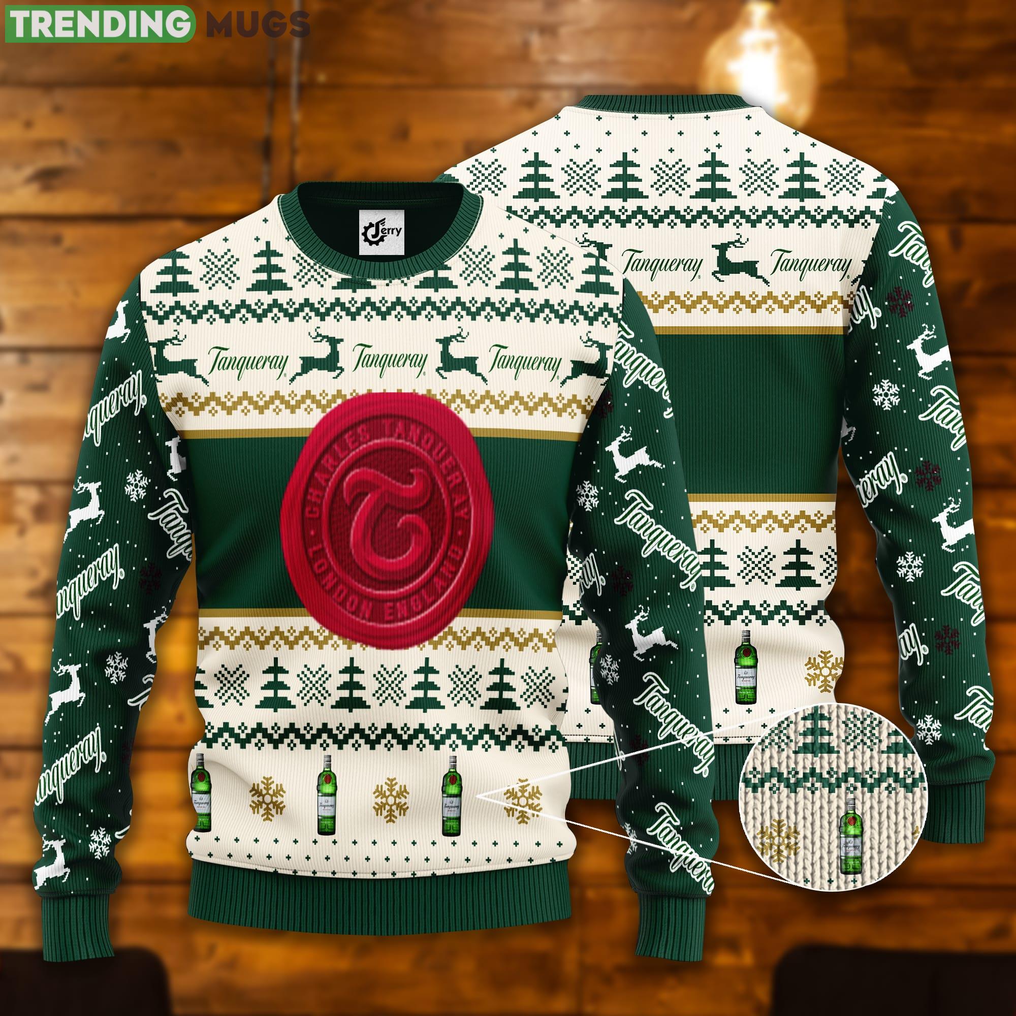 Tanqueray Reindeer Pattern Ugly Christmas Sweater Product Photo 1 Tanqueray Reindeer Pattern Ugly Christmas Sweater Product Photo 1