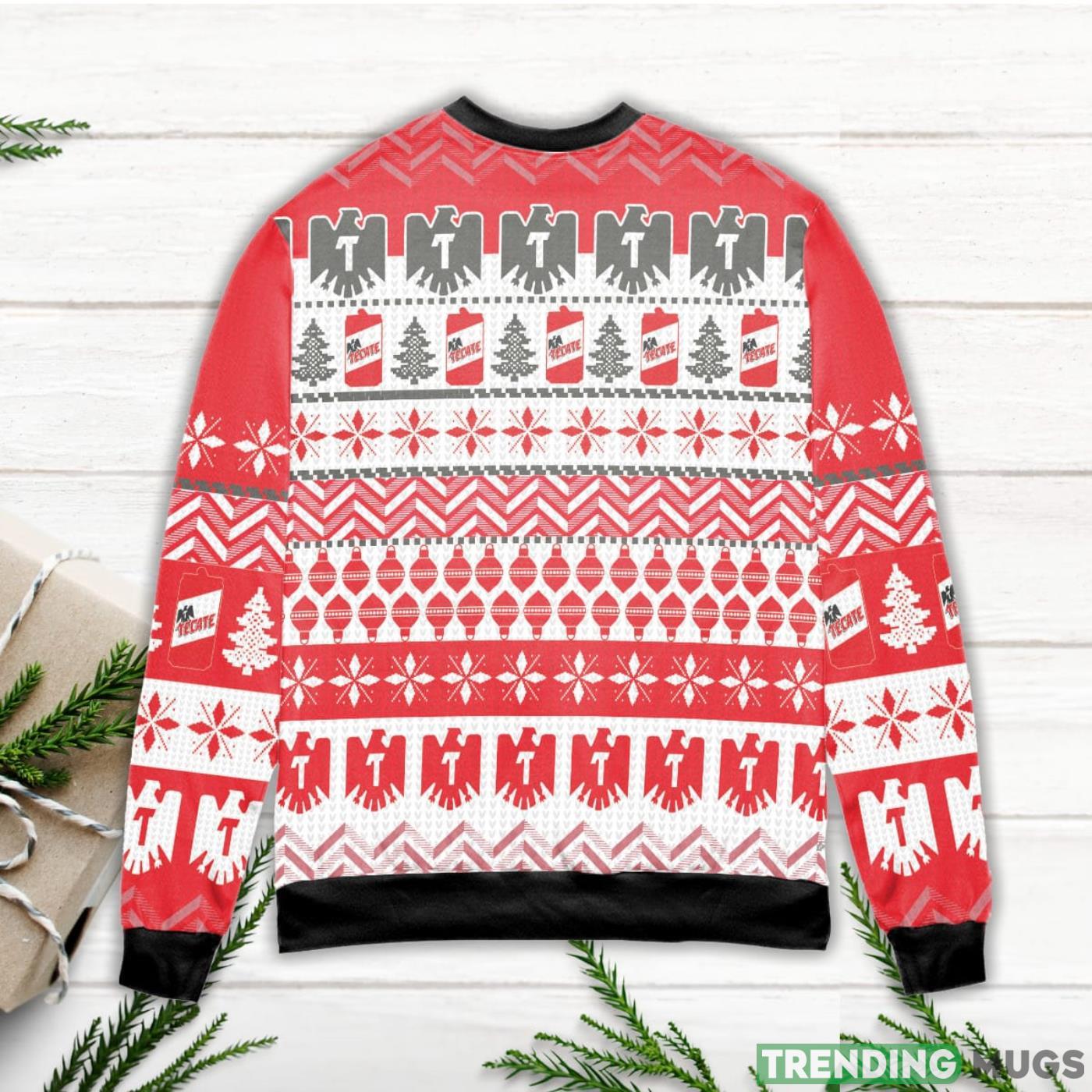 Tecate Original Pine Tree Pattern Ugly Christmas Sweater Sweater Tecate Original Pine Tree Pattern Ugly Christmas Sweater Sweater