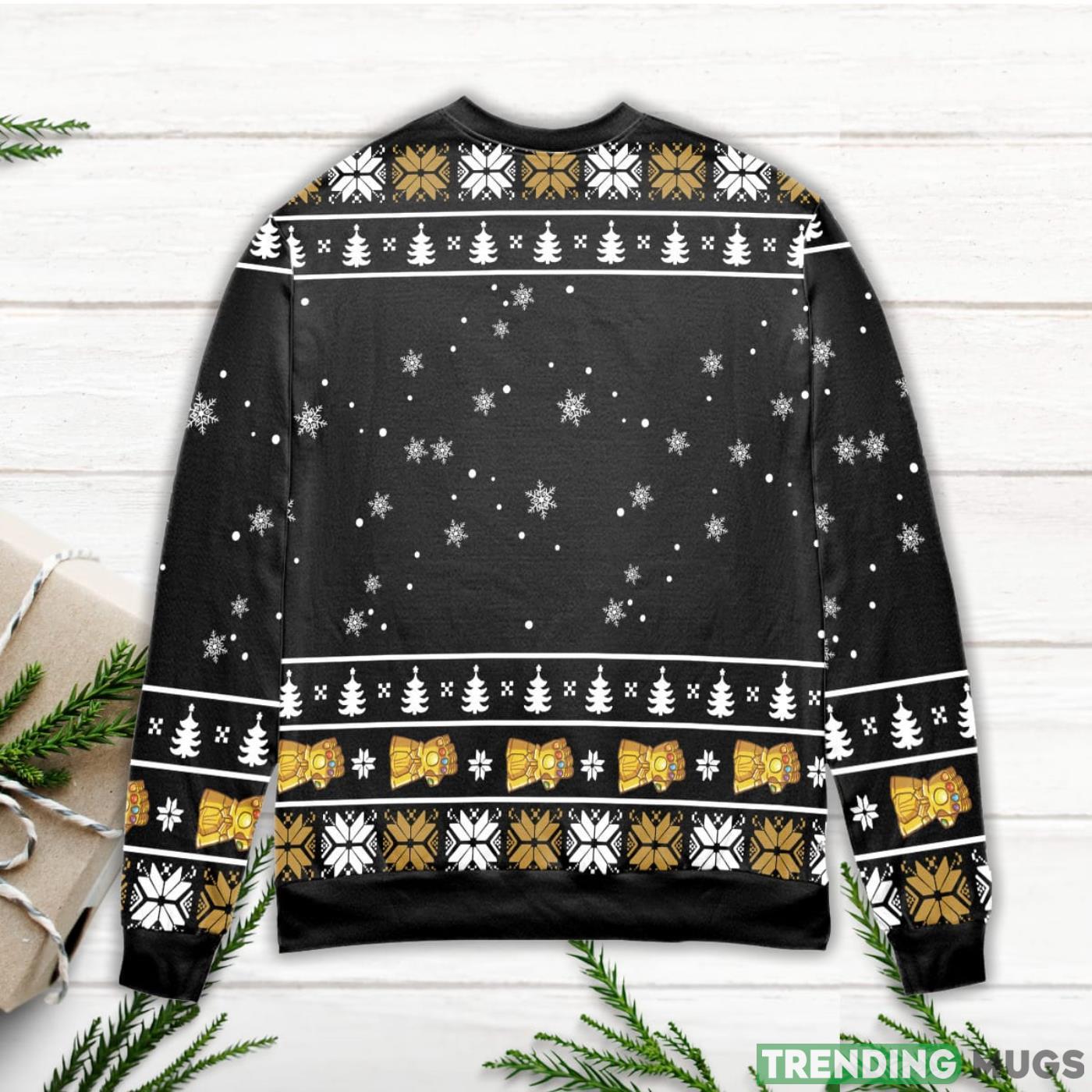 Thanos Less People More Bourbon Snowflake Ugly Christmas Sweater Sweater Thanos Less People More Bourbon Snowflake Ugly Christmas Sweater Sweater