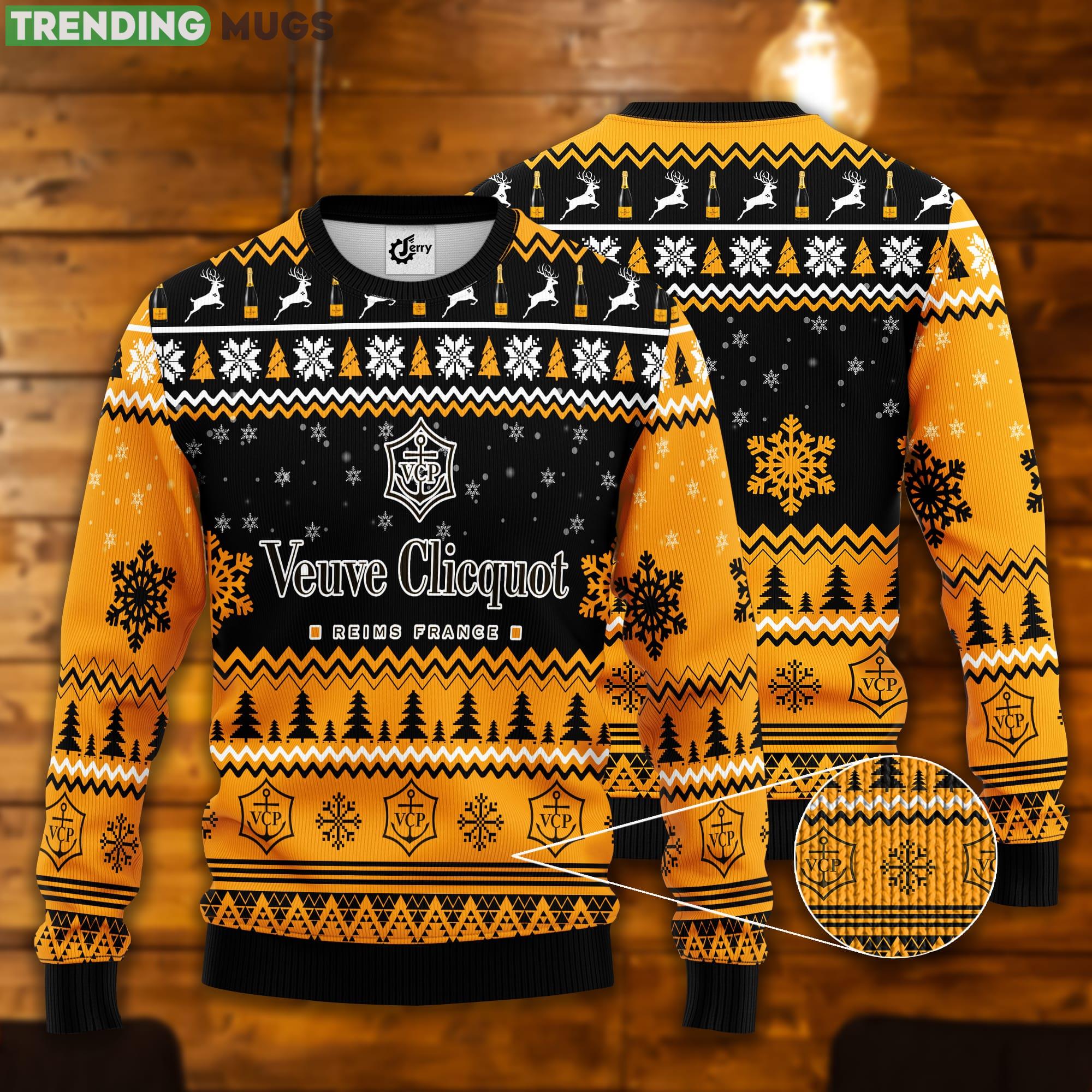 Veuve Clicquot Christmas Gift Ugly Christmas Sweater Product Photo 1 Veuve Clicquot Christmas Gift Ugly Christmas Sweater Product Photo 1