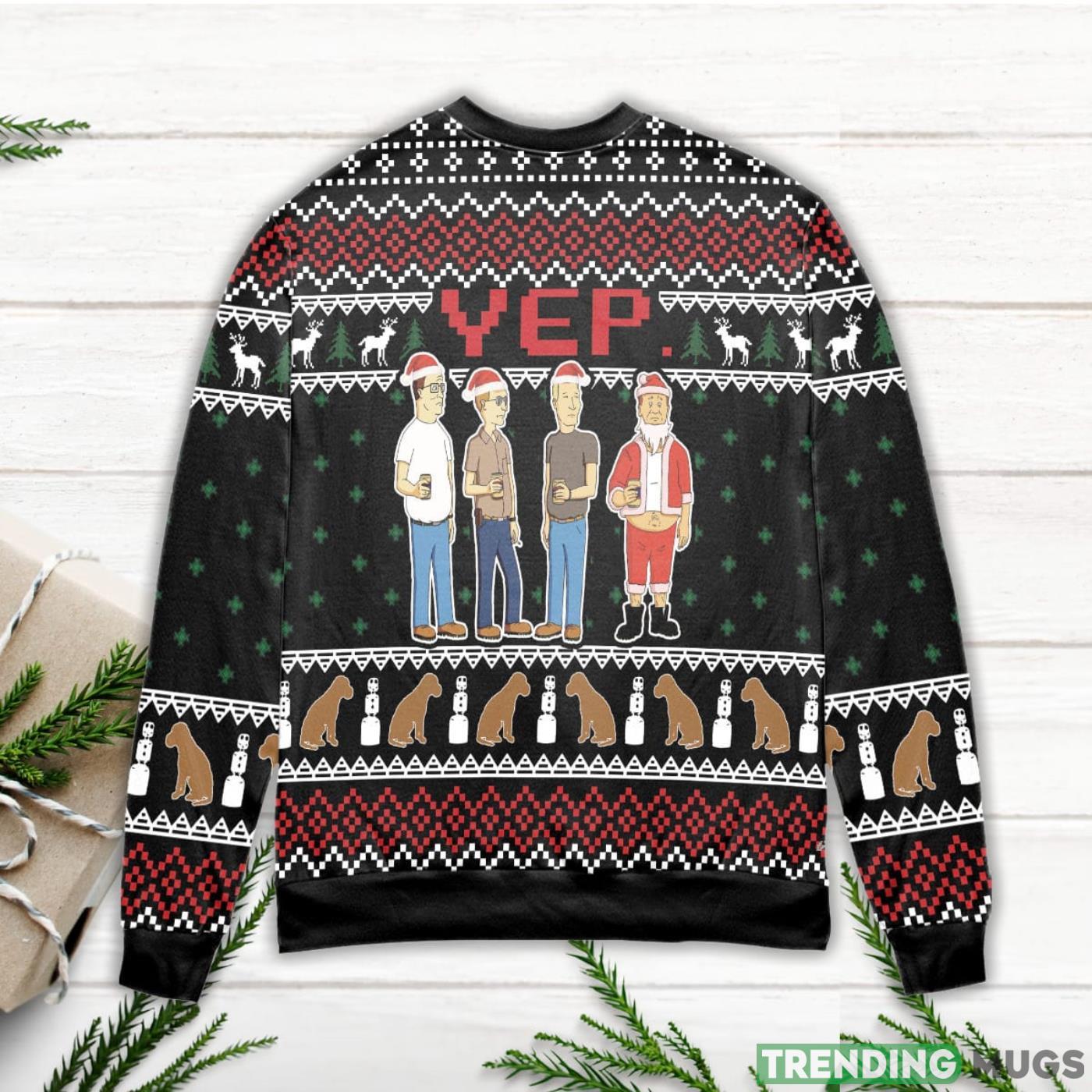 YEP Cartoon Graphics Snowflake Pattern Ugly Christmas Sweater Sweater YEP Cartoon Graphics Snowflake Pattern Ugly Christmas Sweater Sweater