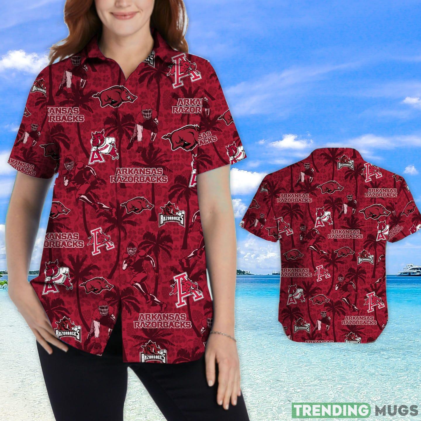 Arkansas Razorbacks Tropical Beach Coconut Tree Hawaiian Shirt Hawaiian Shirt Arkansas Razorbacks Tropical Beach Coconut Tree Hawaiian Shirt Hawaiian Shirt