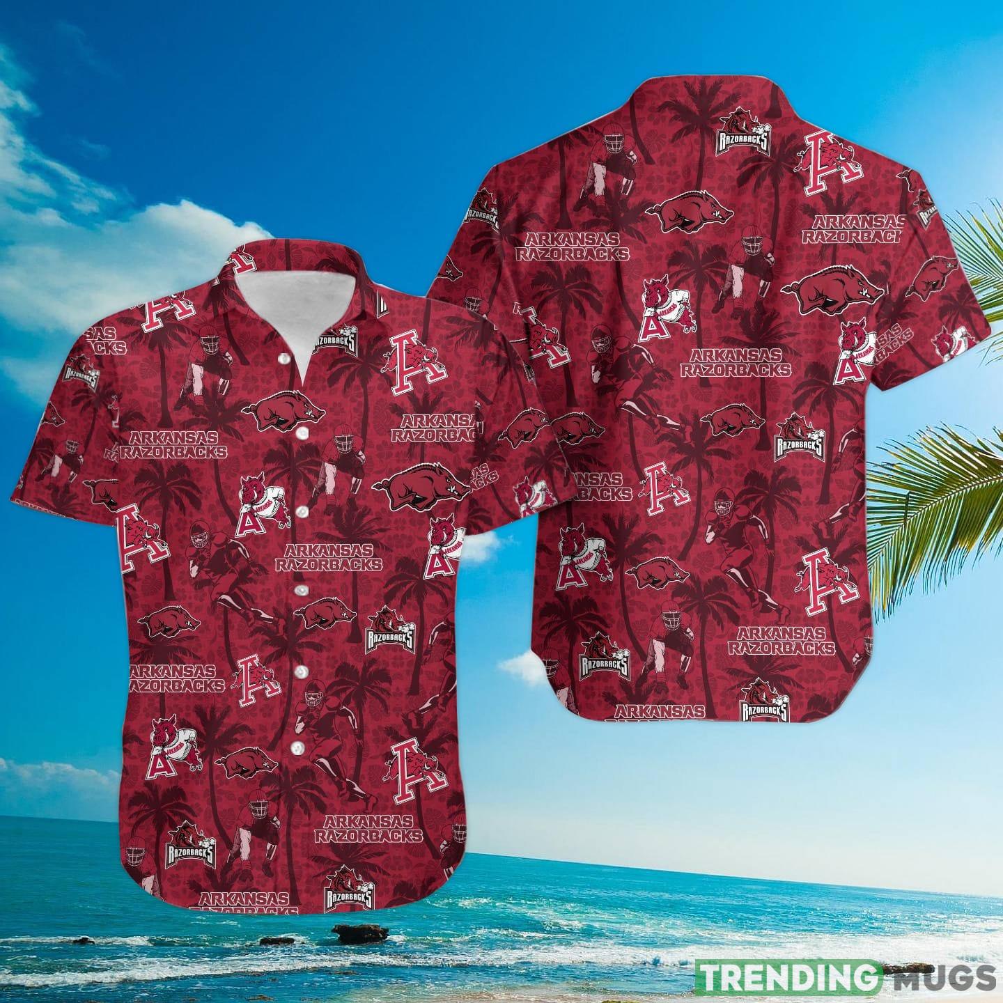 Arkansas Razorbacks Tropical Beach Coconut Tree Hawaiian Shirt Hawaiian Shirt Arkansas Razorbacks Tropical Beach Coconut Tree Hawaiian Shirt Hawaiian Shirt