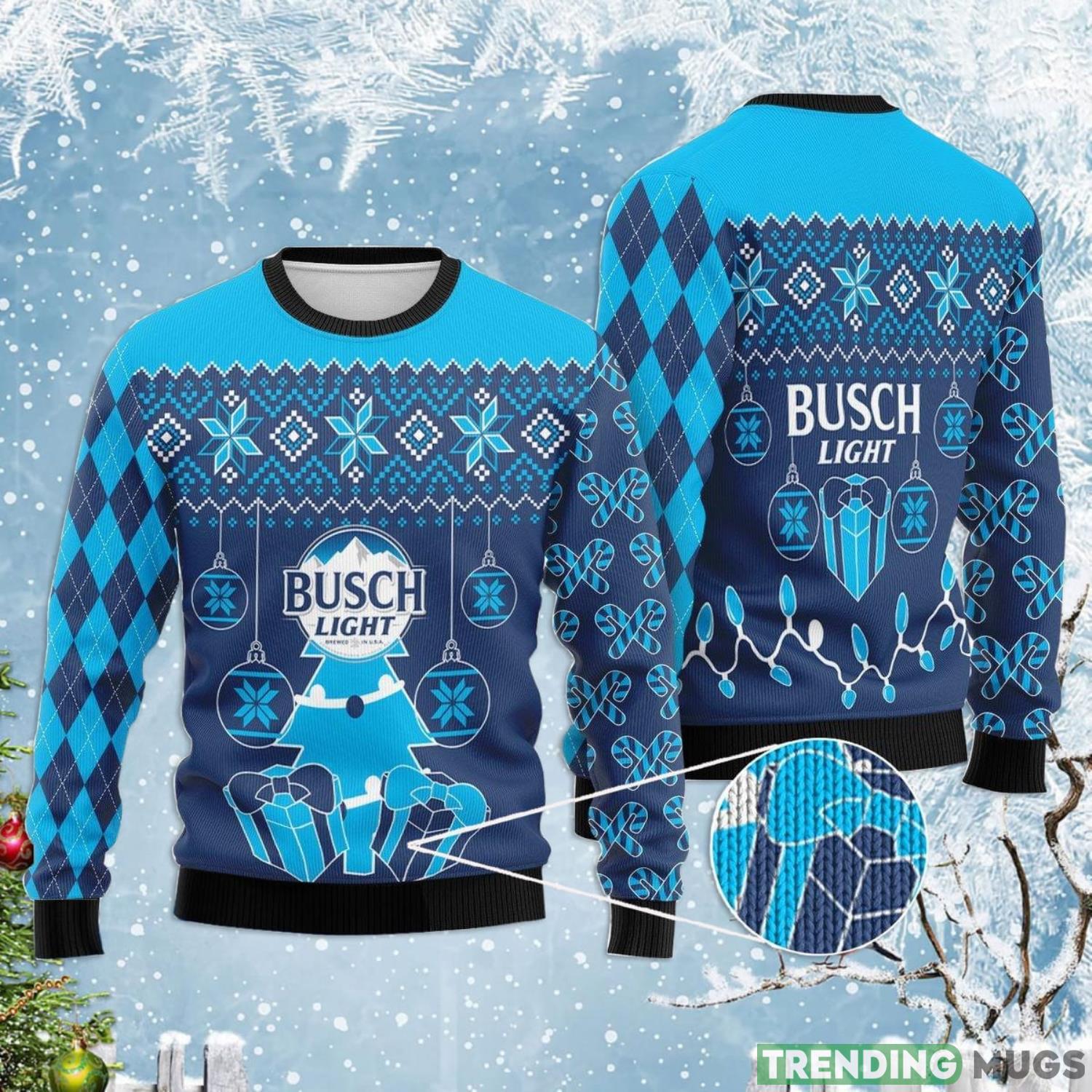 Busch Beer Christmas Gift Ugly Christmas Sweater Product Photo 1 Busch Beer Christmas Gift Ugly Christmas Sweater Product Photo 1