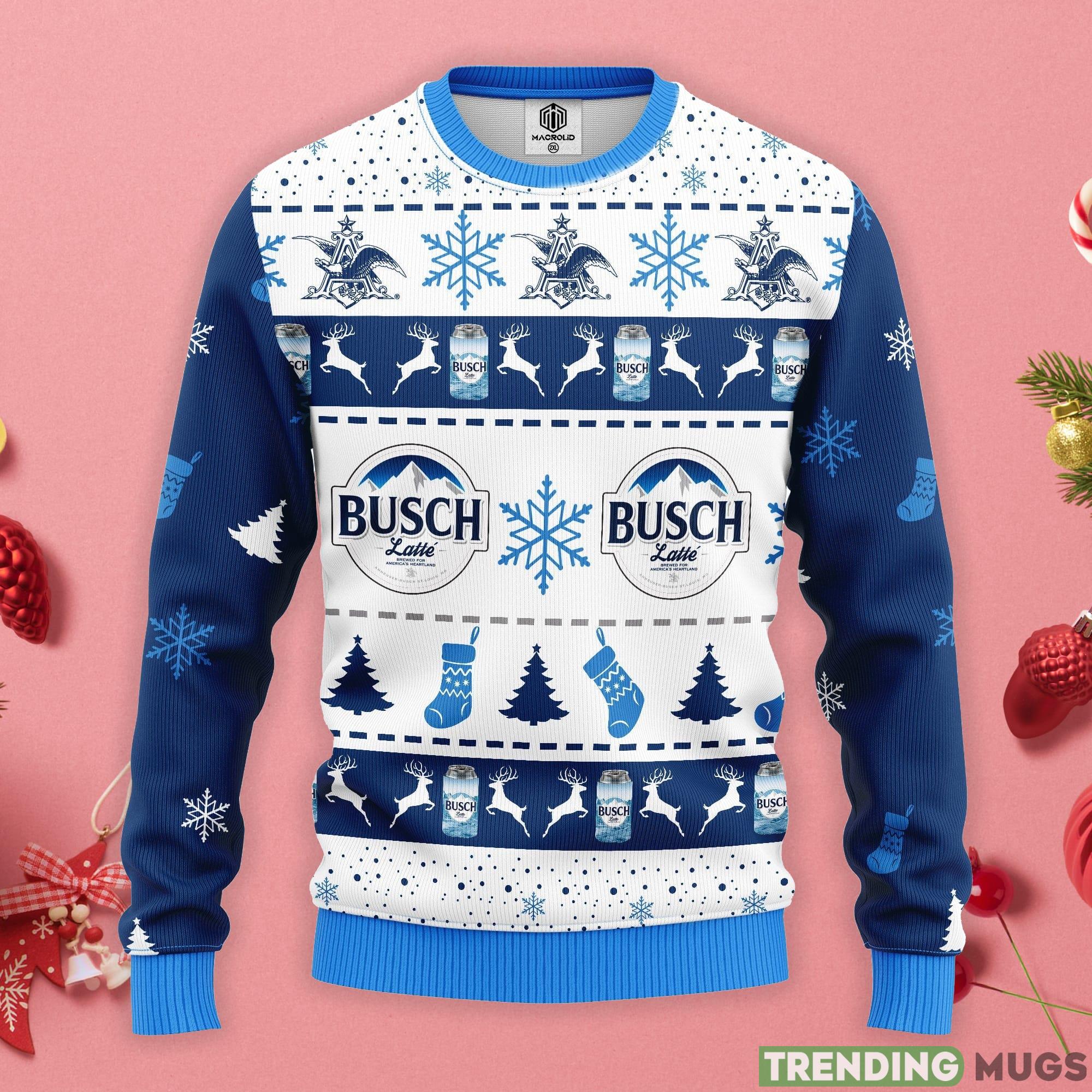 Busch Latte Beer Ugly Christmas Sweater Product Photo 1