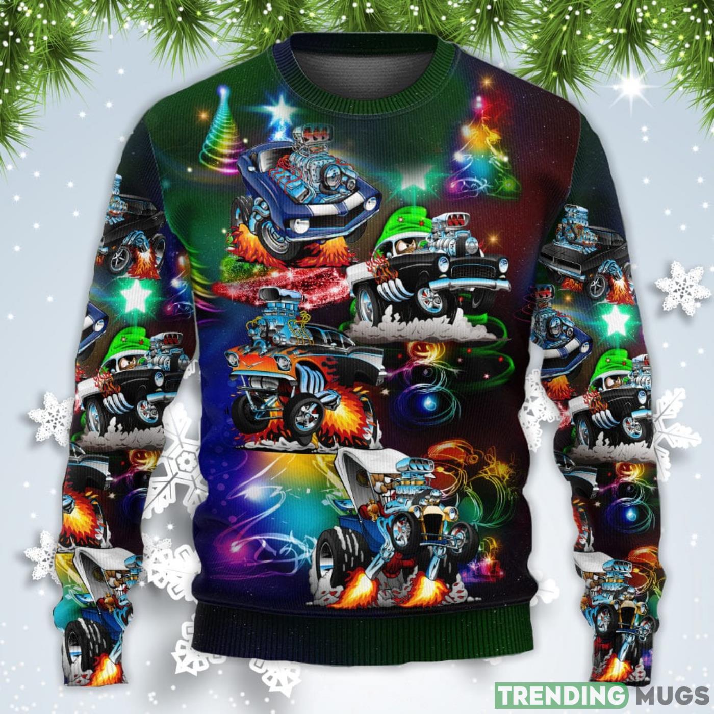 Car Neon Amazing Style Christmas Sweatshirt Sweater Sweater Car Neon Amazing Style Christmas Sweatshirt Sweater Sweater